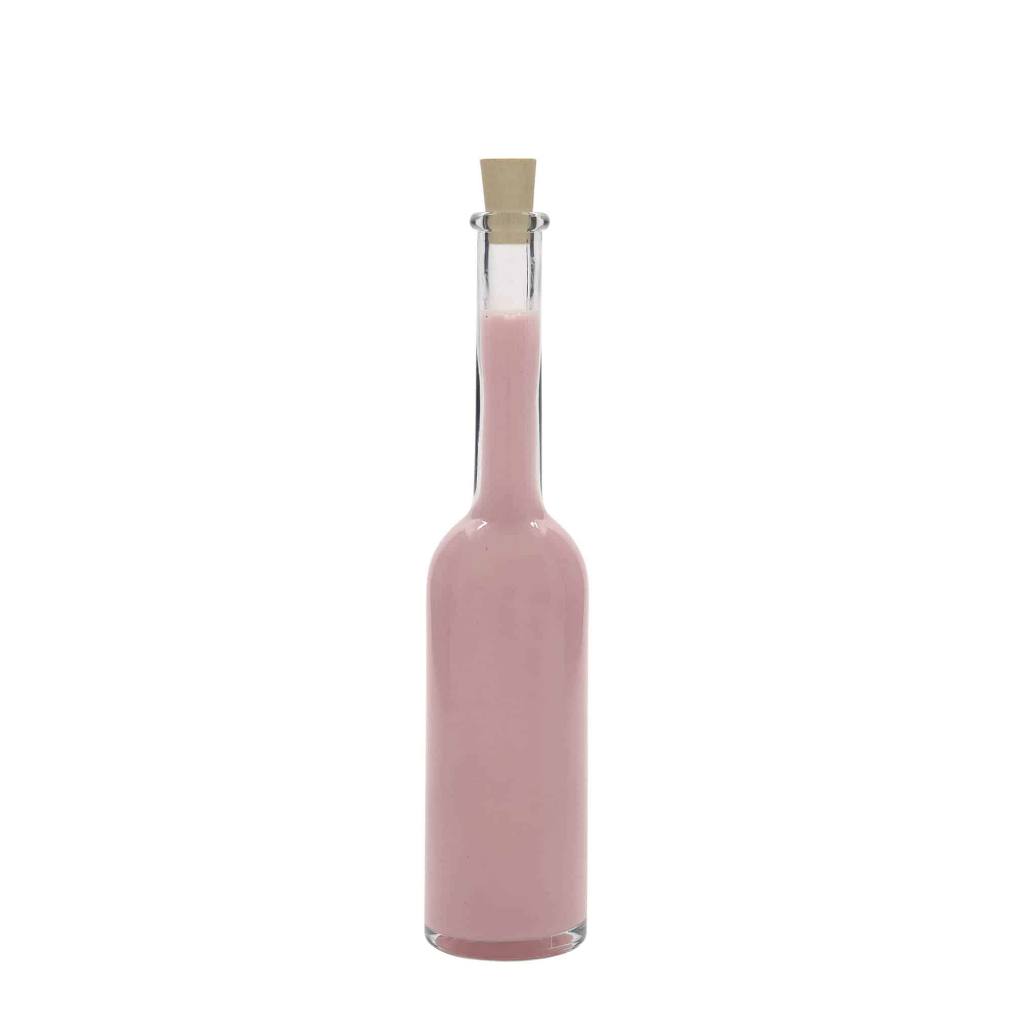 Botella de vidrio 'Opera' de 100 ml, boca: corcho