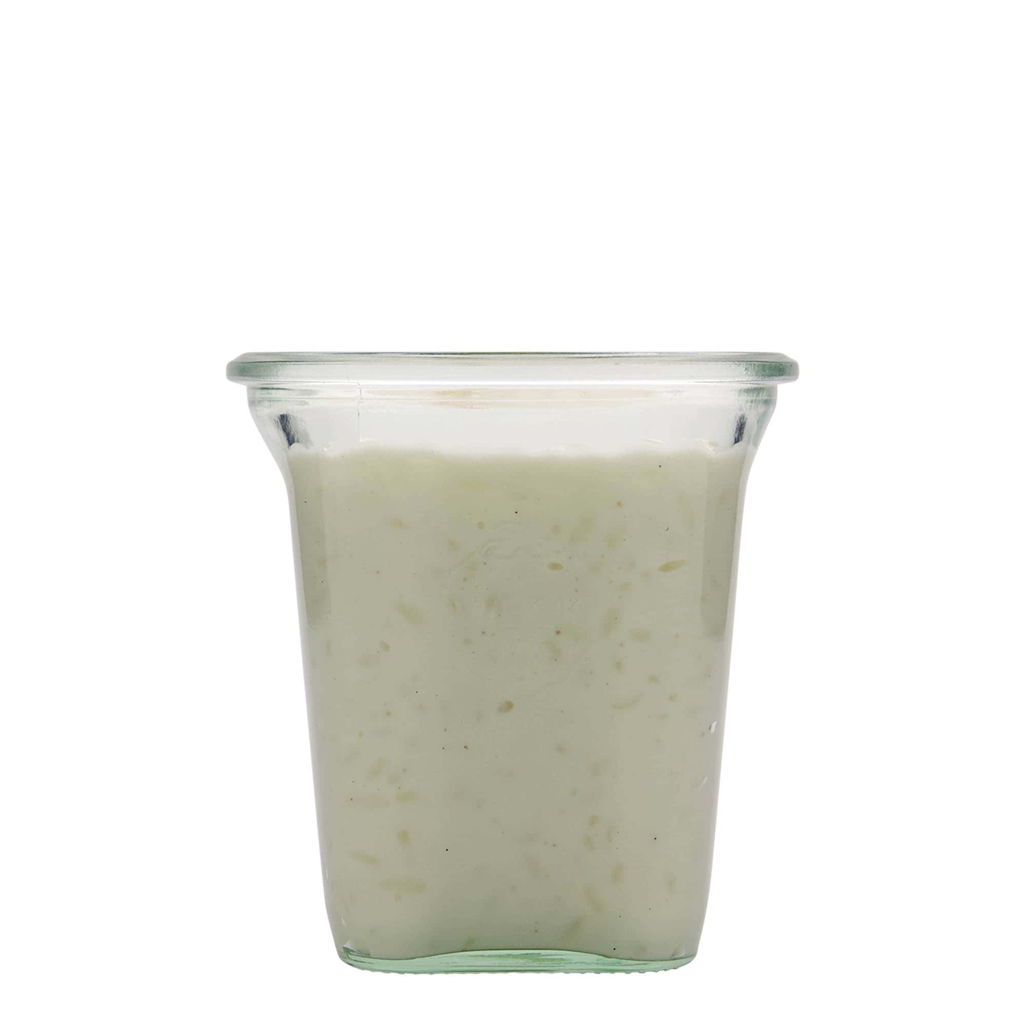 Tarro Quadro WECK de 545 ml, cuadrada, boca: borde redondo