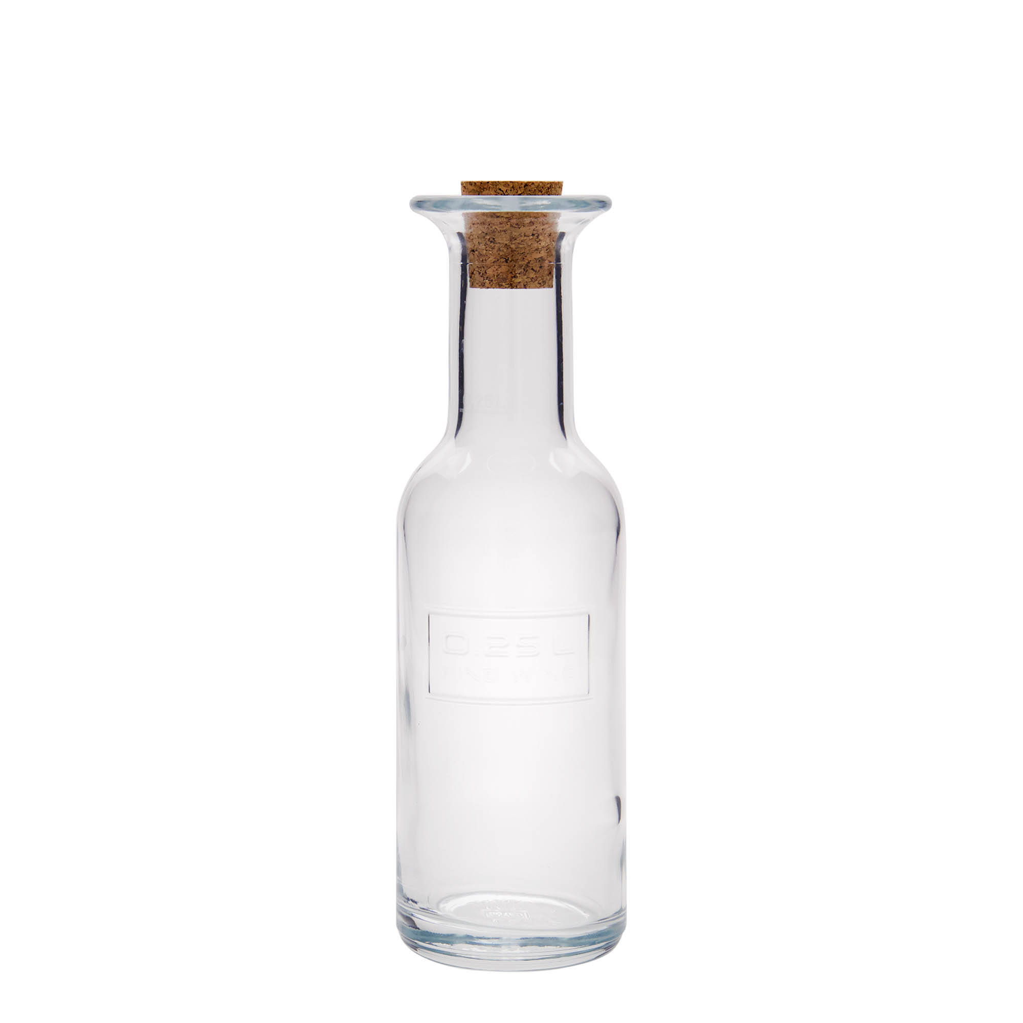 Botella de vidrio de 250 ml 'Optima Fine Wine', boca: corcho