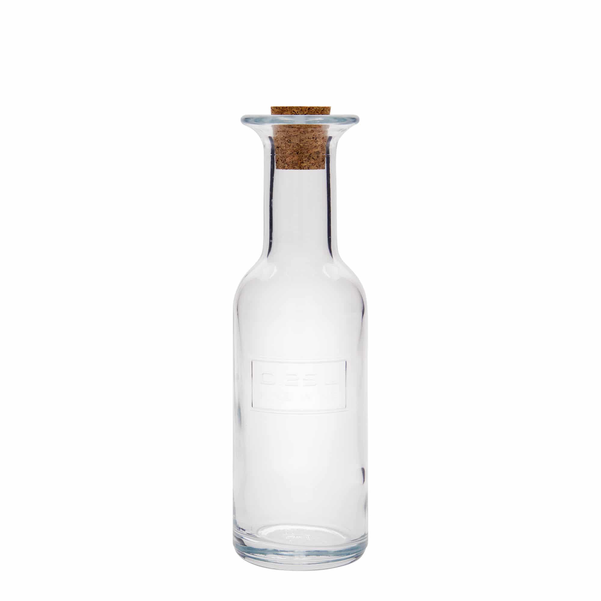 Botella de vidrio de 250 ml «Optima Fine Wine», boca: corcho