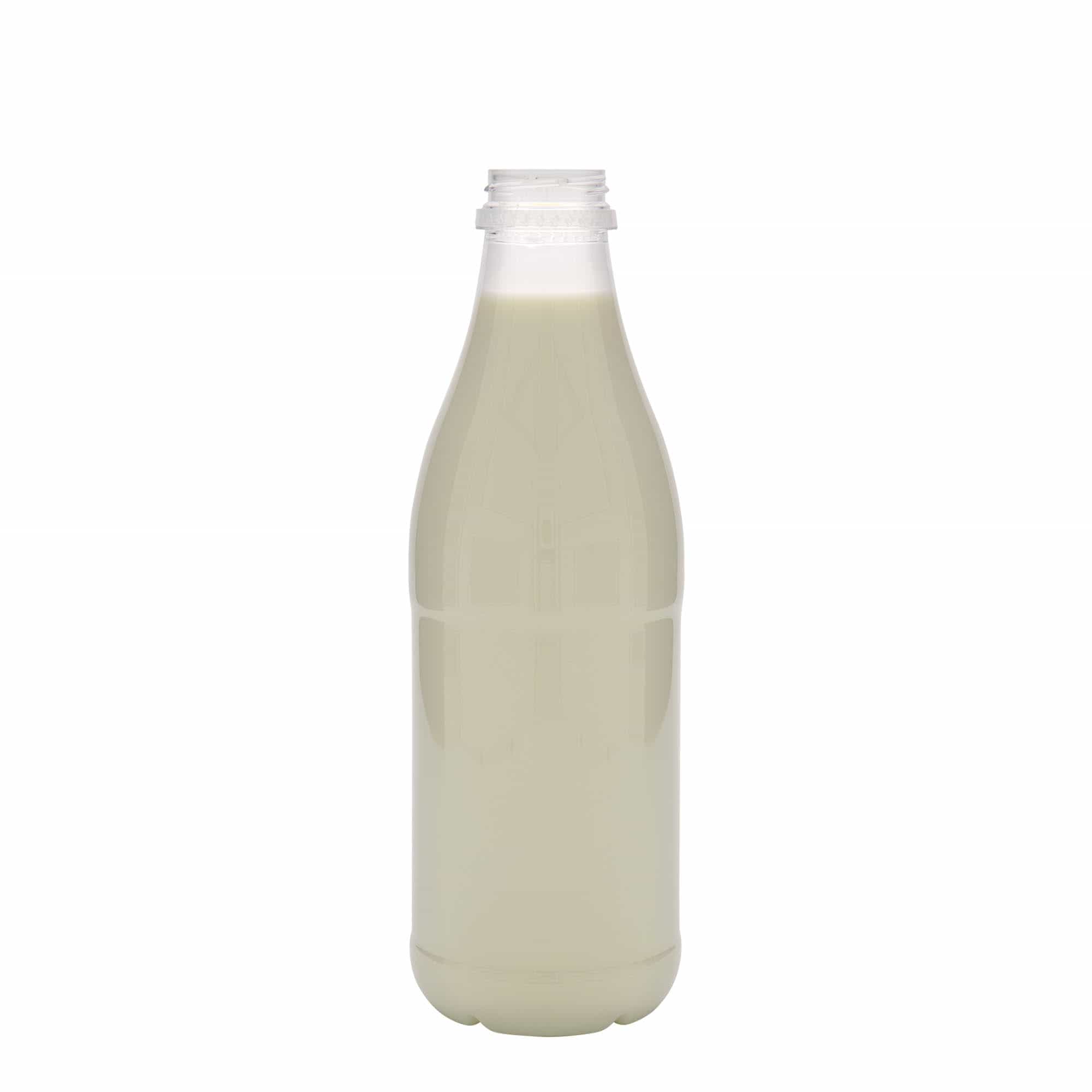 Botella PET de 1.000 ml 'Milk and Juice', plástico, boca: 38 mm