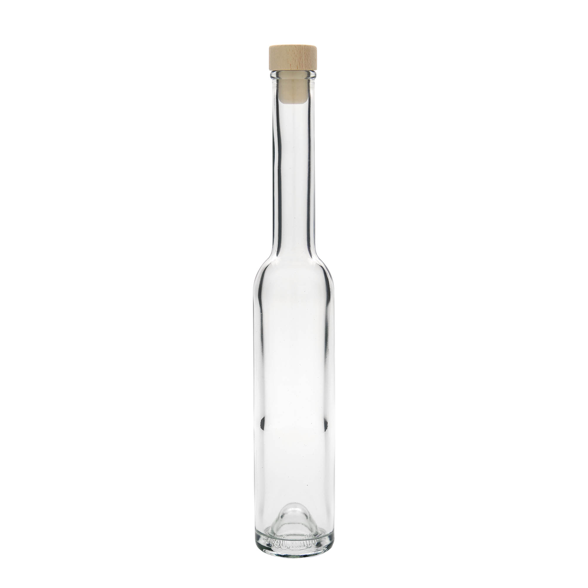 Botella de vidrio de 200 ml 'Platina', boca: corcho