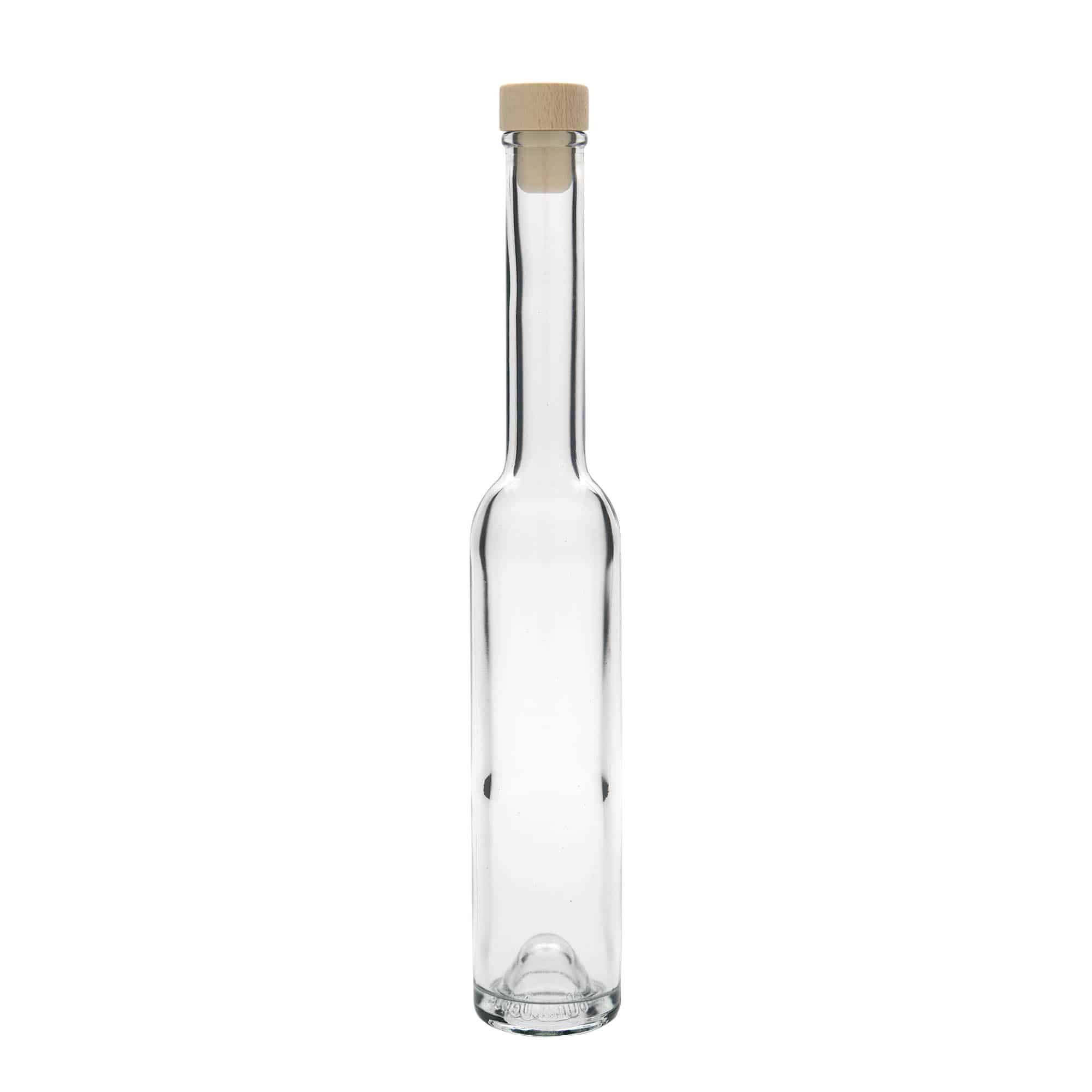 Botella de vidrio de 200 ml 'Platina', boca: corcho