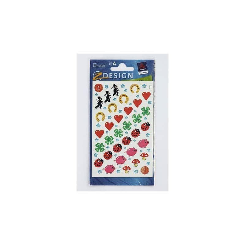 Pegatinas Zweckform «Amuleto de la suerte», papel, multicolor