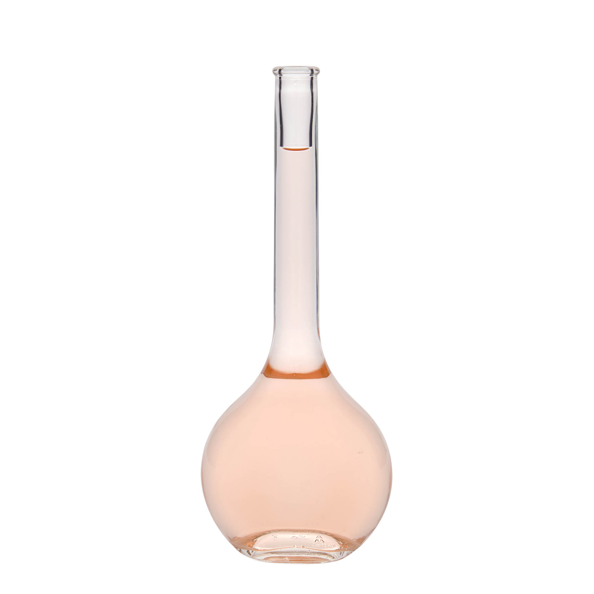 Botella de vidrio de 500 ml 'Contessa', ovalada, boca: corcho Botella de vidrio de 500 ml 'Contessa', ovalada, boca: corcho