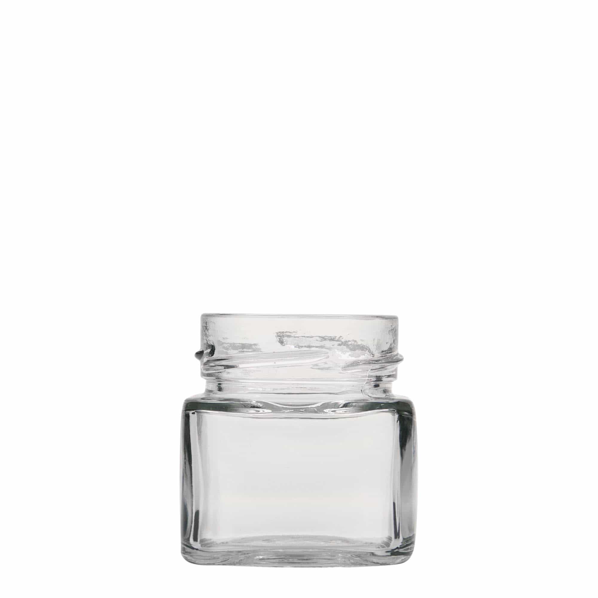 106 ml tarro cuadrado 'Ikarus', boca: Deep-Twist-Off (DTO 58)