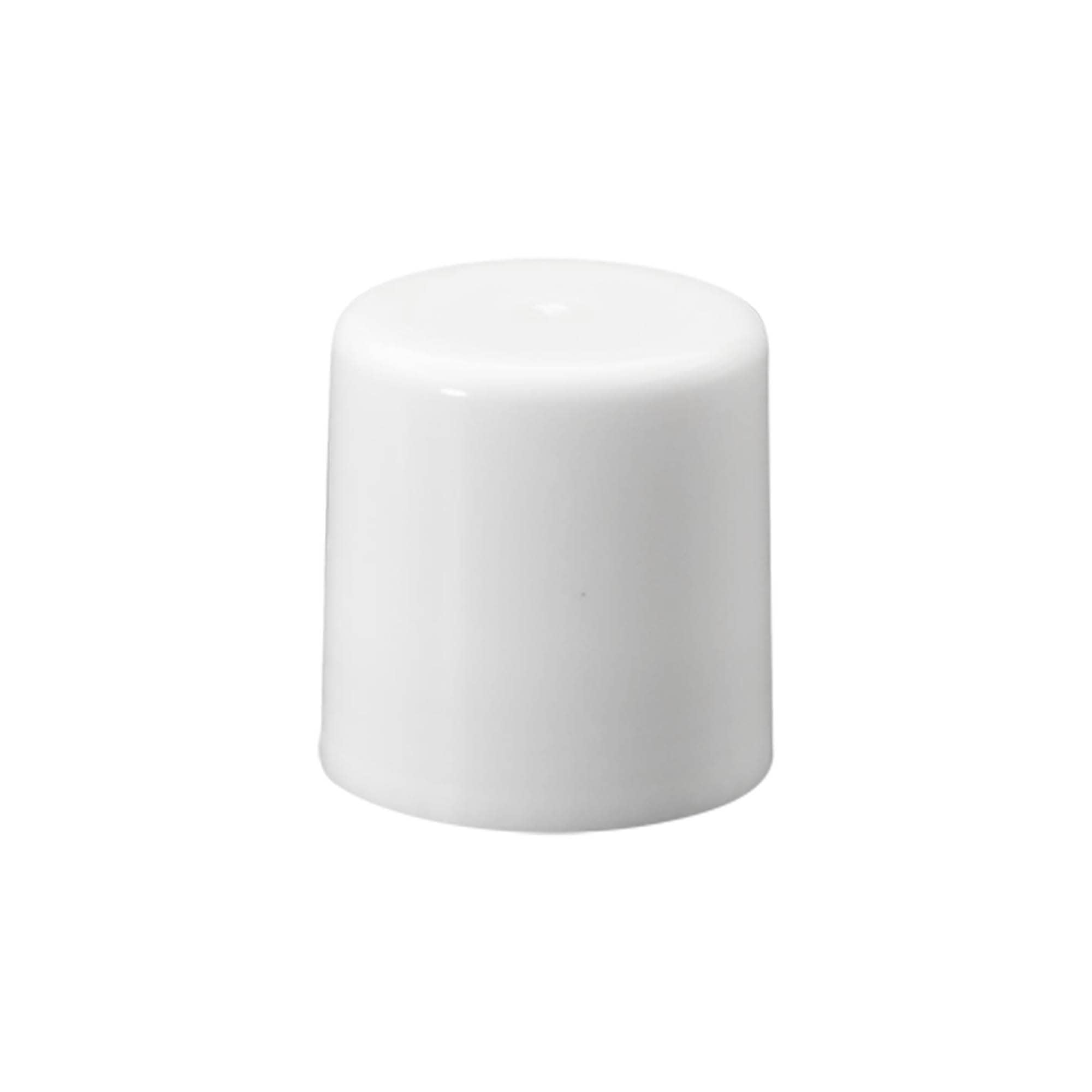 Tapa para frasco roll-on de 50 ml, plástico de PP, blanco, para boca: tapón de rosca Tapa para frasco roll-on de 50 ml, plástico de PP, blanco, para boca: tapón de rosca