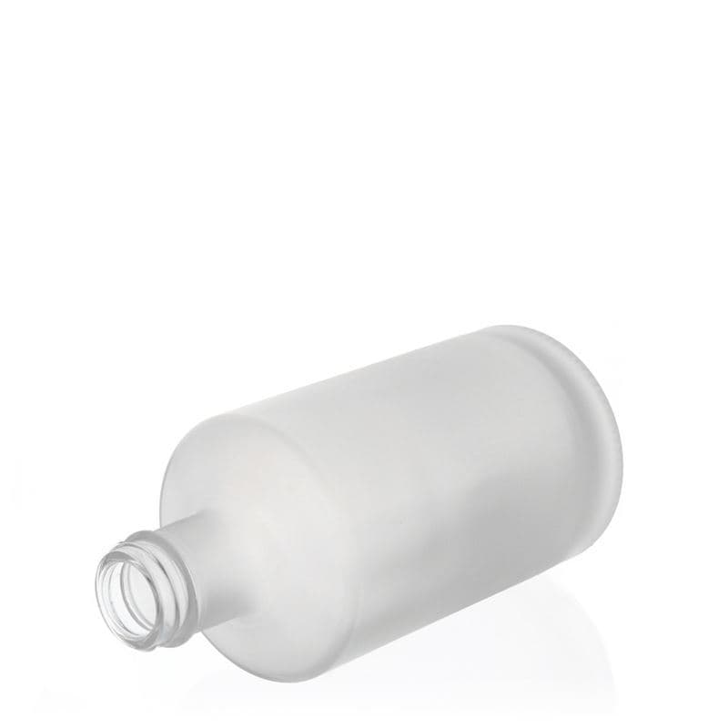 Botella de vidrio 'Caroline' de 500 ml, efecto helado, boca: GPI 33