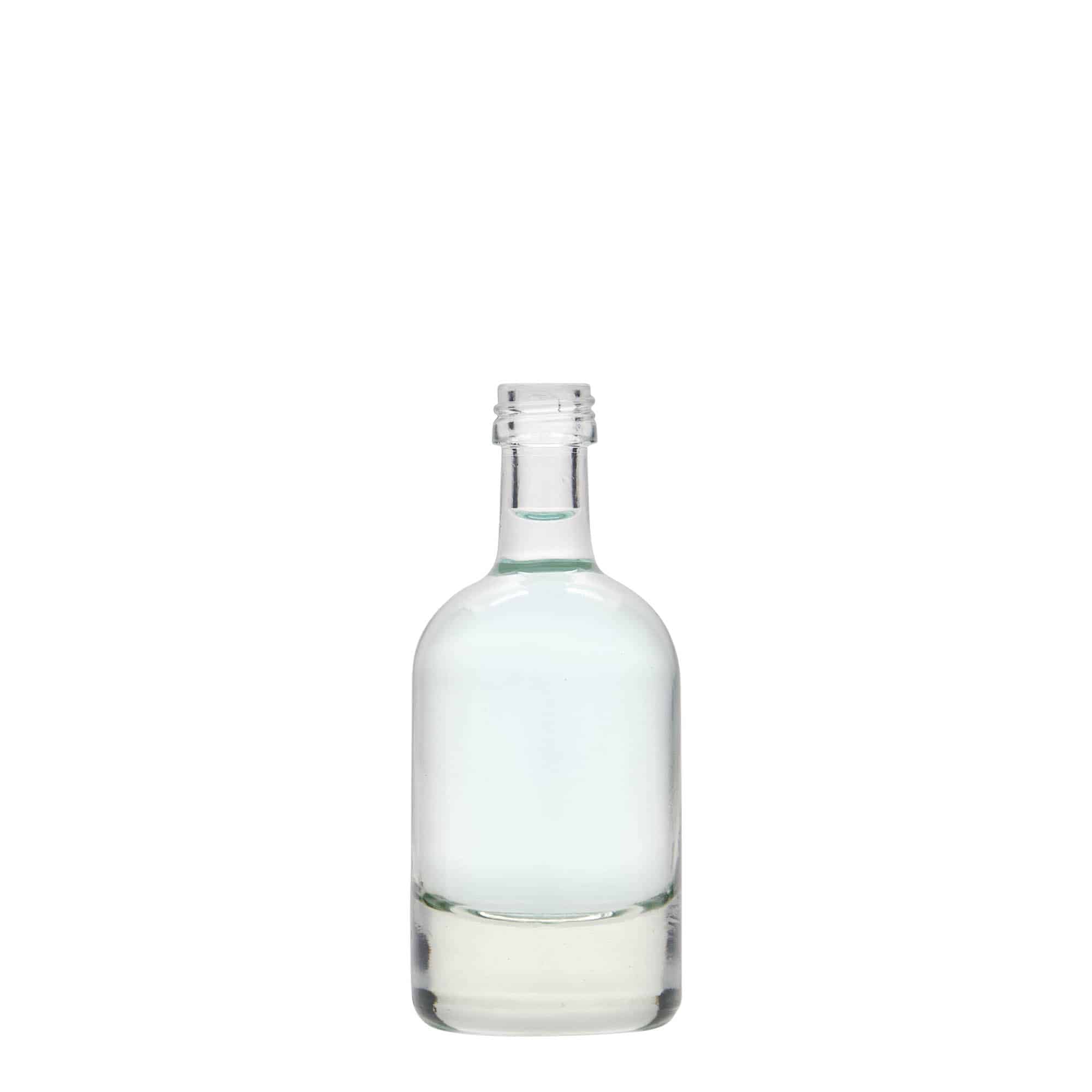 Botella de vidrio de 50 ml 'Linea Uno', boca: PP 18