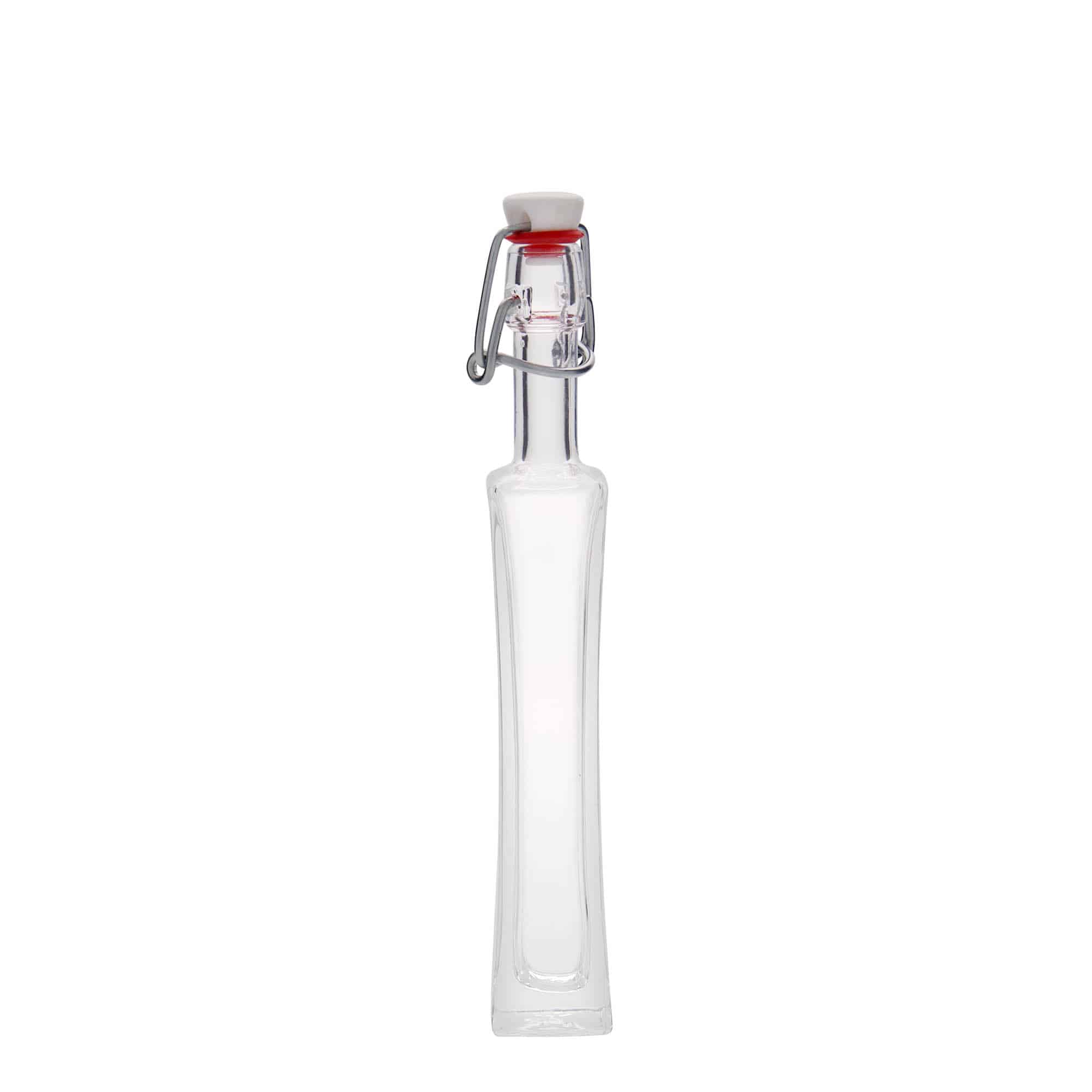 Botella de vidrio 'Koko' de 40 ml, cuadrada, boca: tapón mecánico