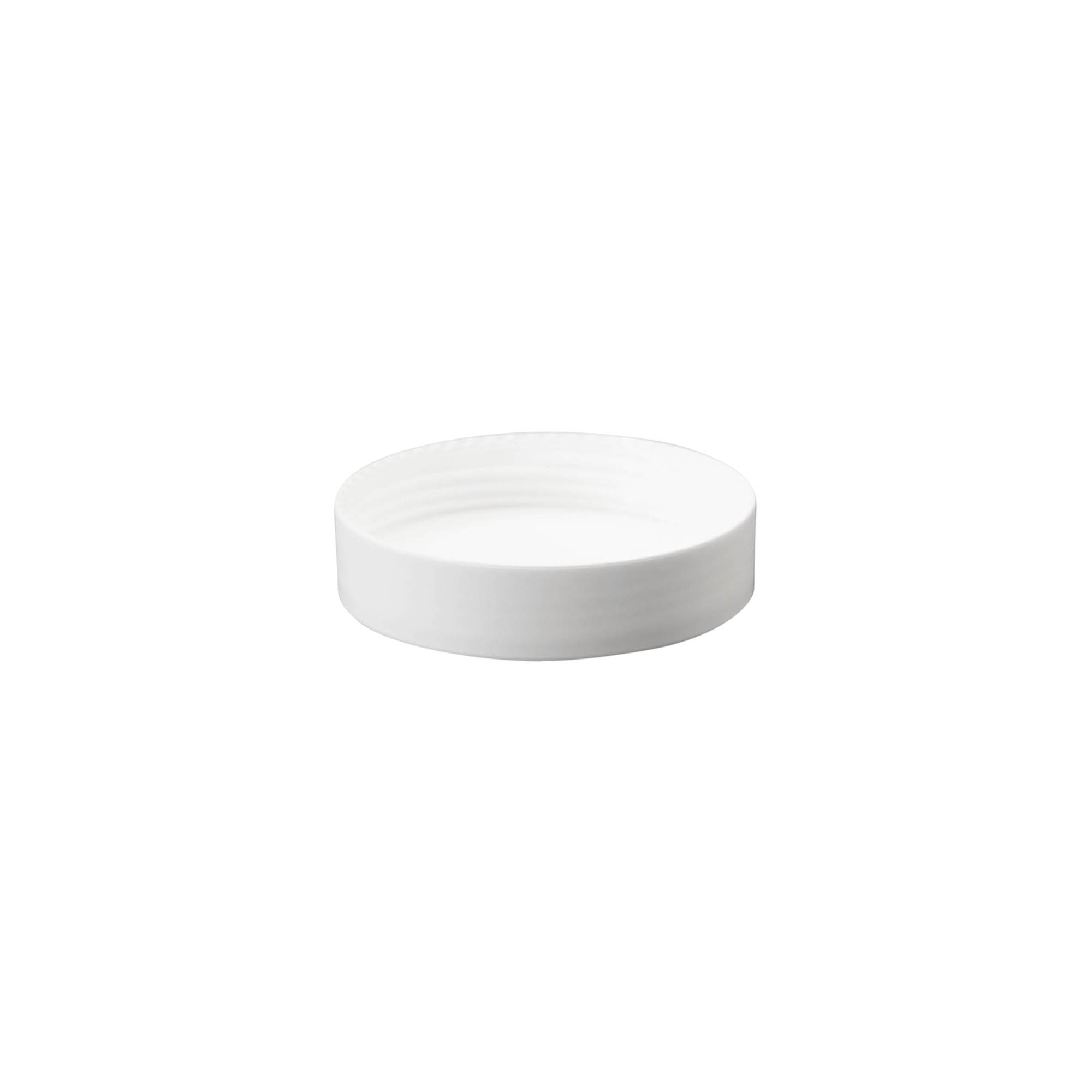 Tapón de rosca 50 ml 'Antonella', plástico PP, blanco Tapón de rosca 50 ml 'Antonella', plástico PP, blanco