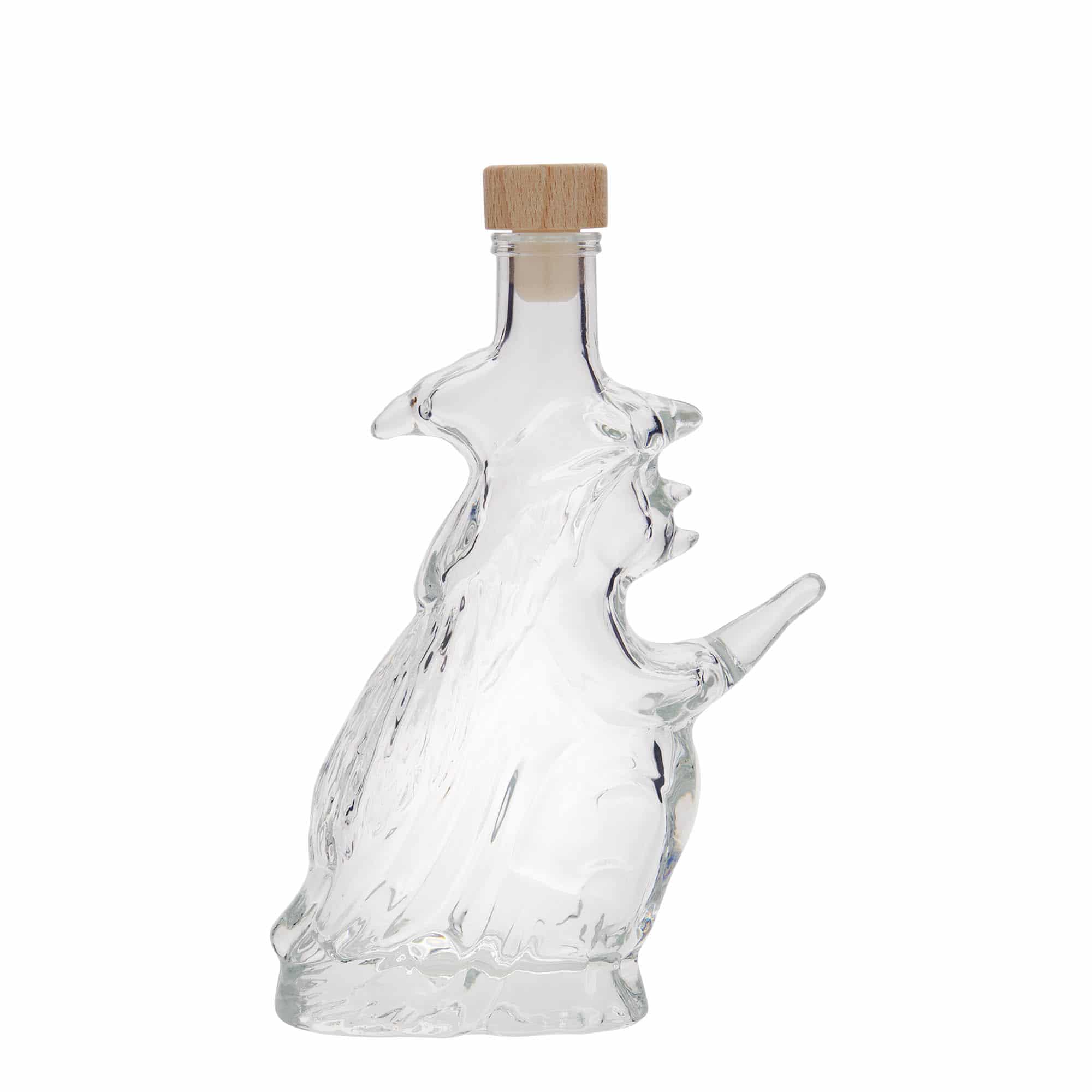Botella de vidrio 'Bruja' de 200 ml, boca: corcho