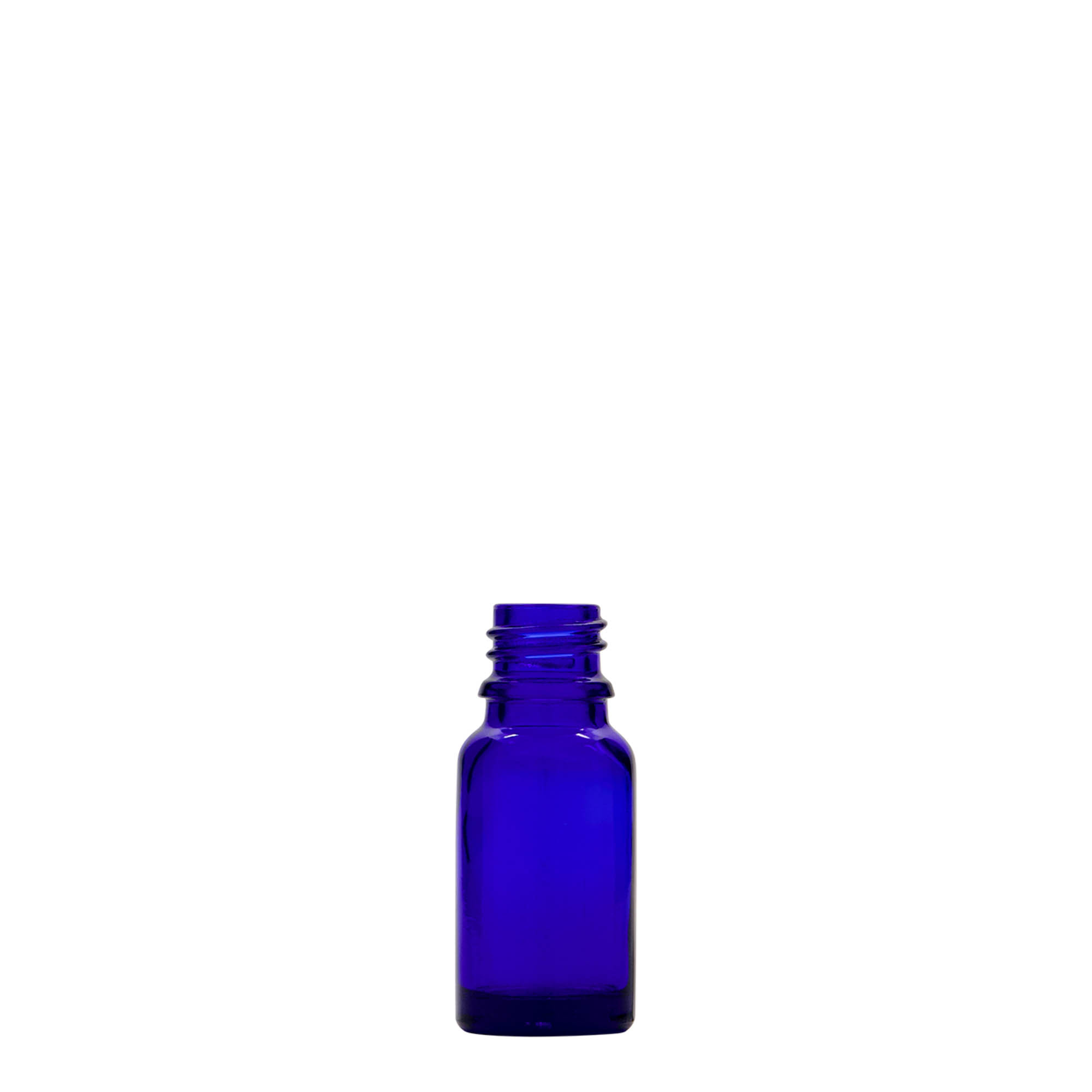 10 ml frasco medicinal, vidrio, azul real, boca: DIN 18