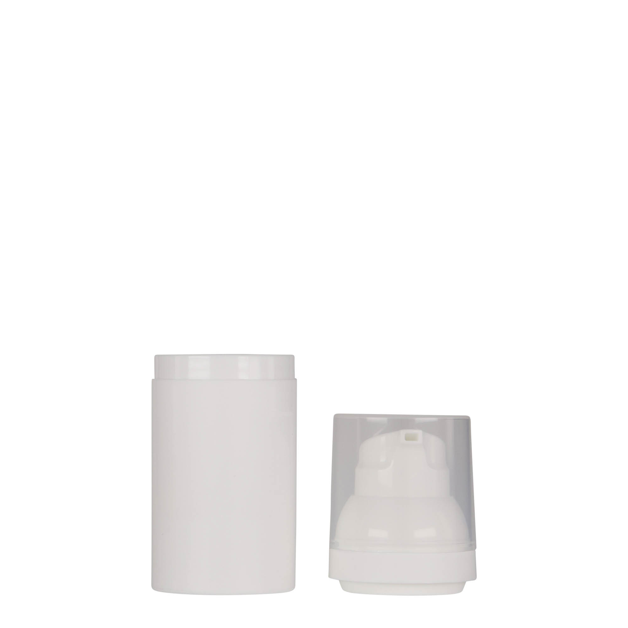 Dispensador Airless de 30 ml 'Mezzo', plástico PP, blanco Dispensador Airless de 30 ml 'Mezzo', plástico PP, blanco