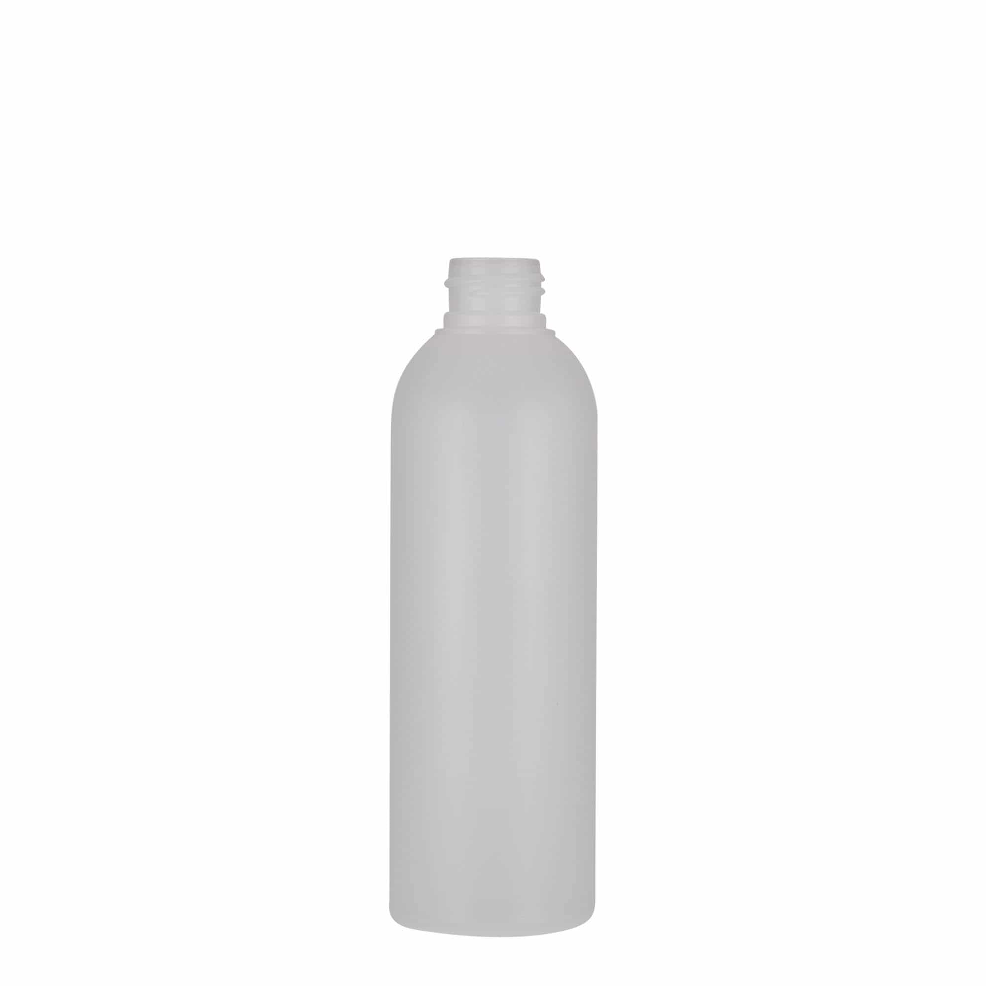 Botella de plástico 'Tuffy' de 200 ml, HDPE, natural, boca: GPI 24/410