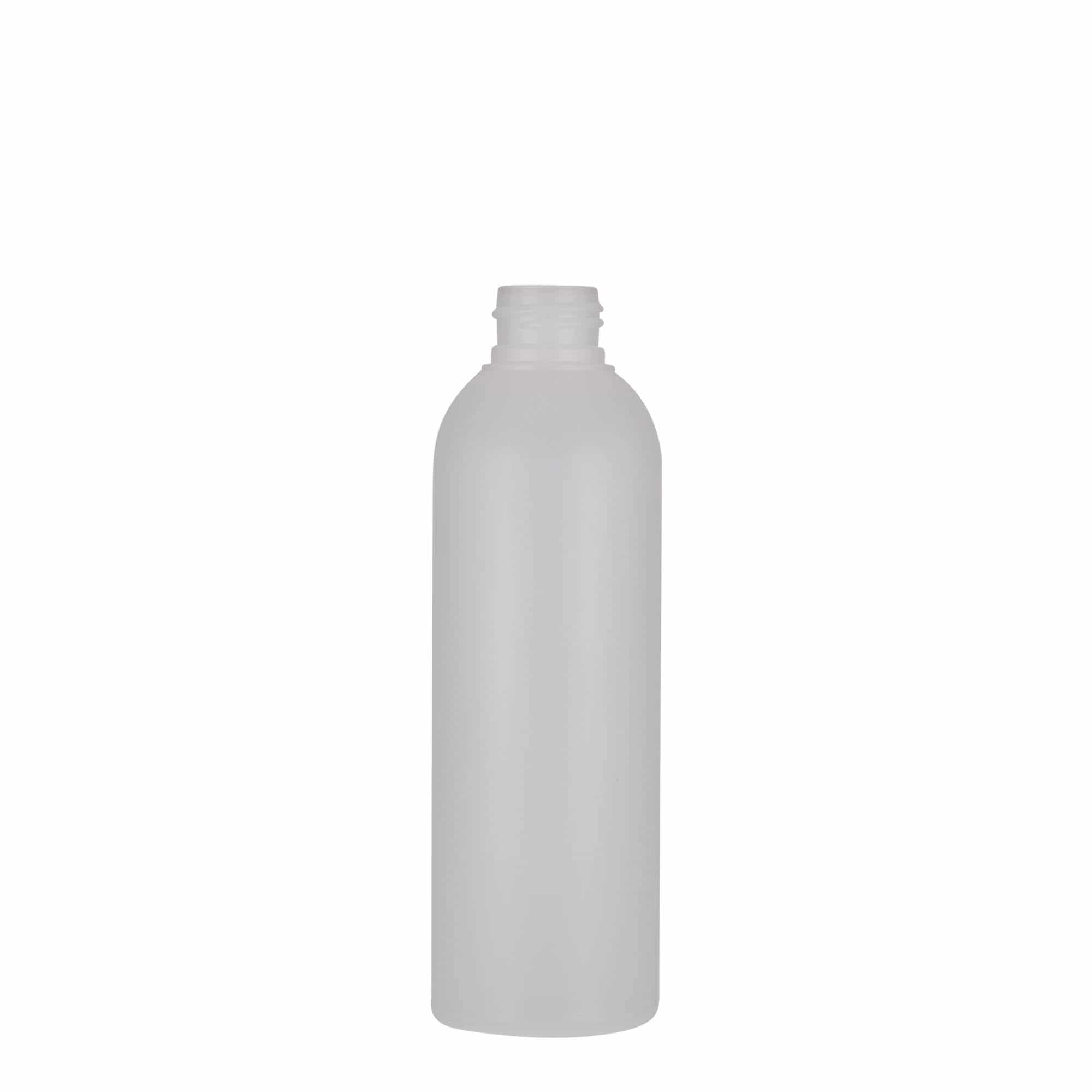 Botella de plástico 'Tuffy' de 200 ml, HDPE, natural, boca: GPI 24/410 Botella de plástico 'Tuffy' de 200 ml, HDPE, natural, boca: GPI 24/410