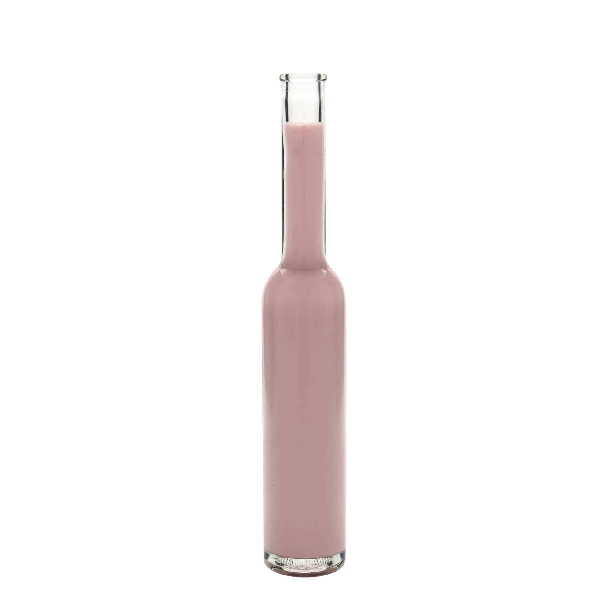 Botella de vidrio 'Platina' de 200 ml, boca: corcho