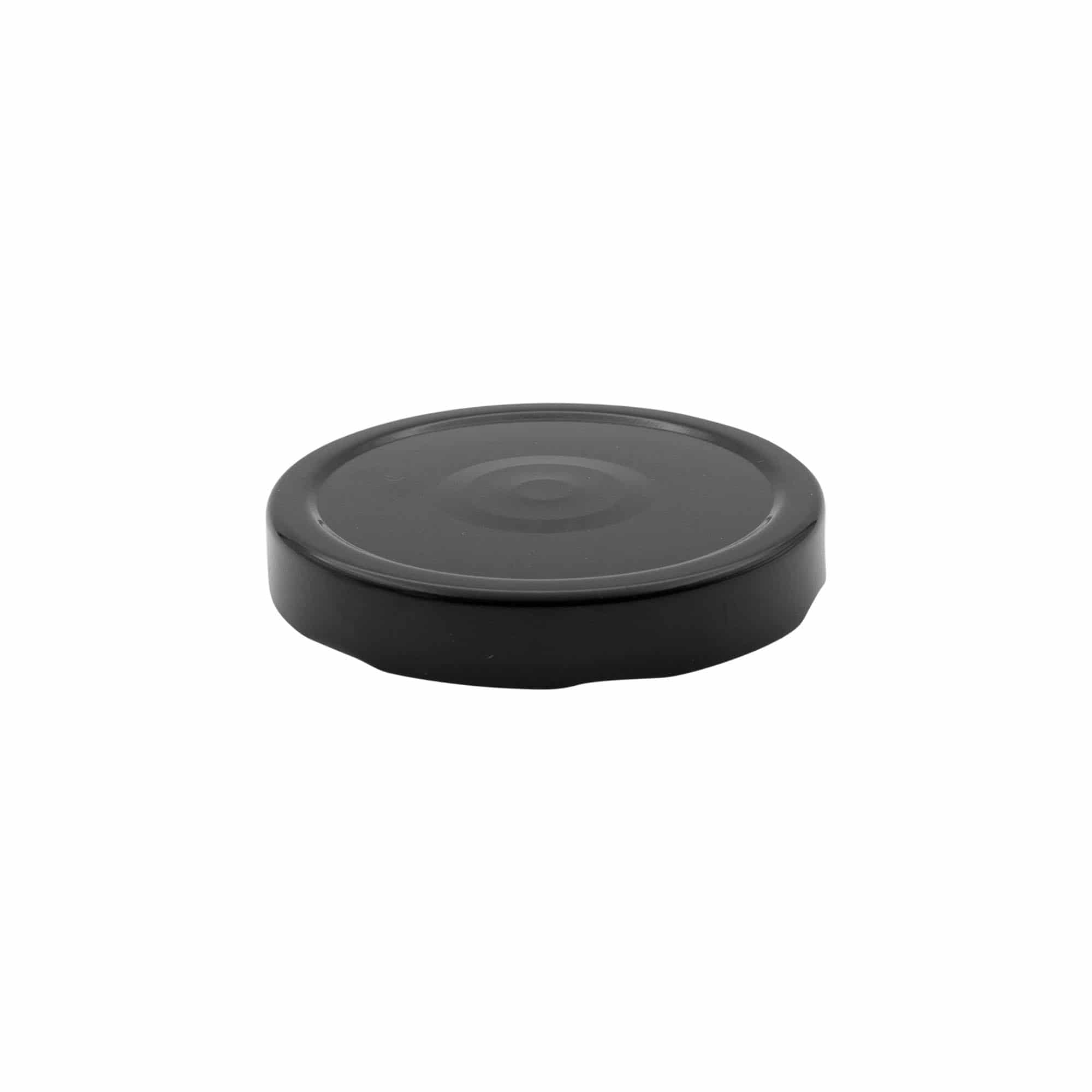 Tapa de rosca profunda, hojalata, negra, para boca: Deep-TO 82
