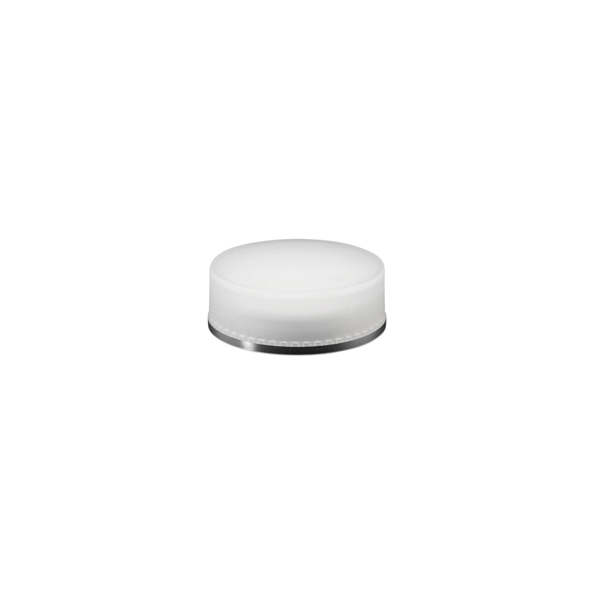 Tapón de rosca «Edición Clear/Platin», plástico PP, blanco, para boca: 45/2P