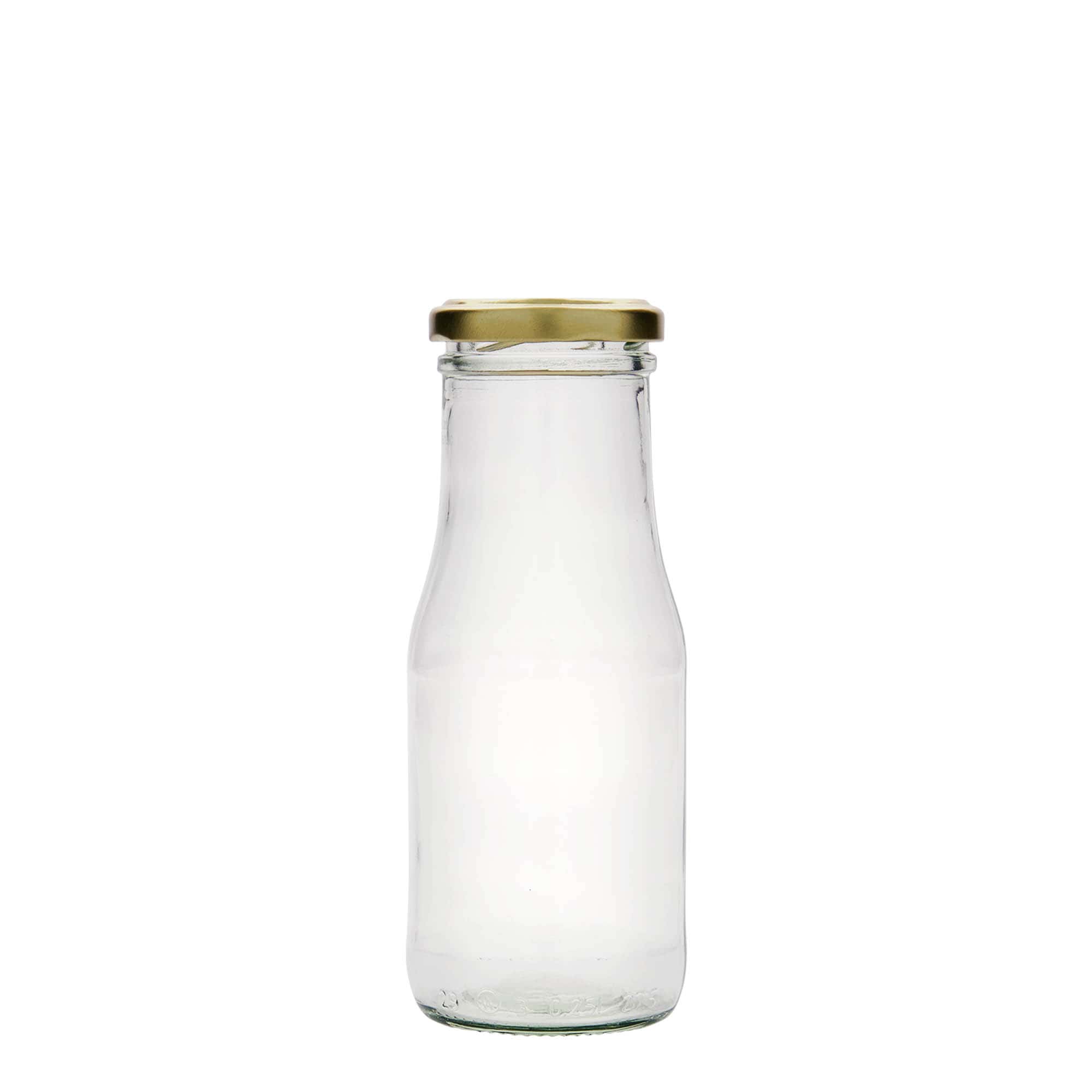 Botella de vidrio de 250 ml Susann, boca: Twist-Off (TO 48)