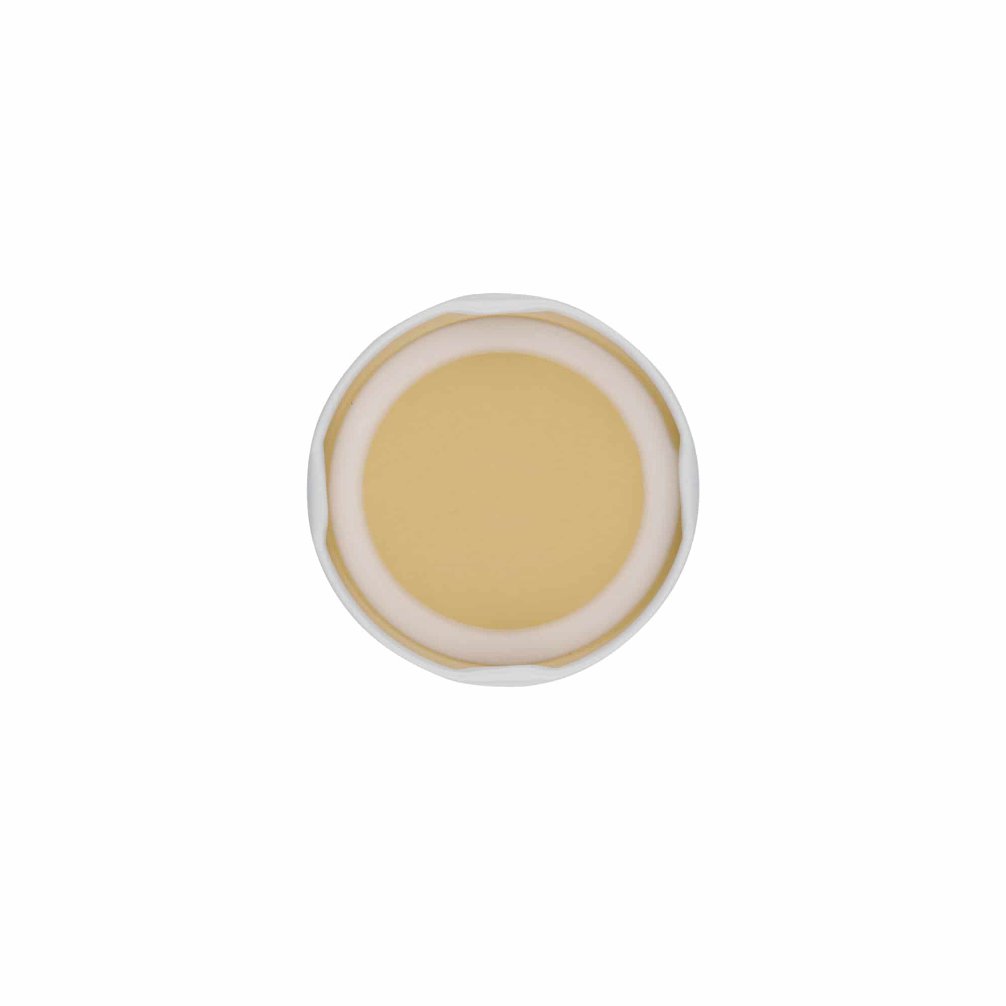 Tapa Twist-Off, hojalata, blanco, para boca: TO 58