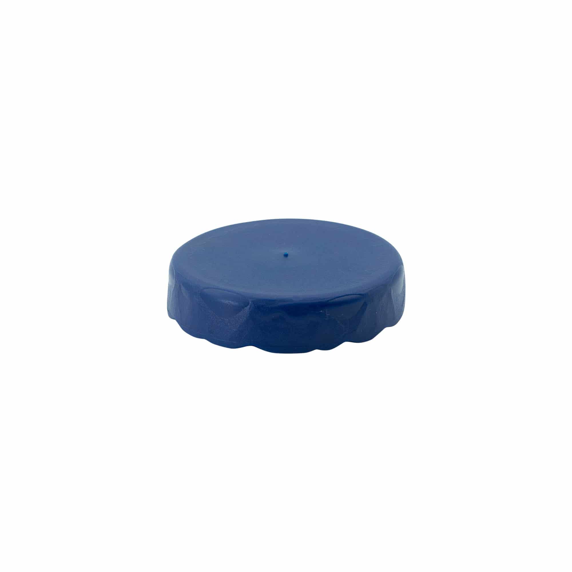Tapa de solapa para olla de cerámica de cuello estrecho, plástico HDPE, azul