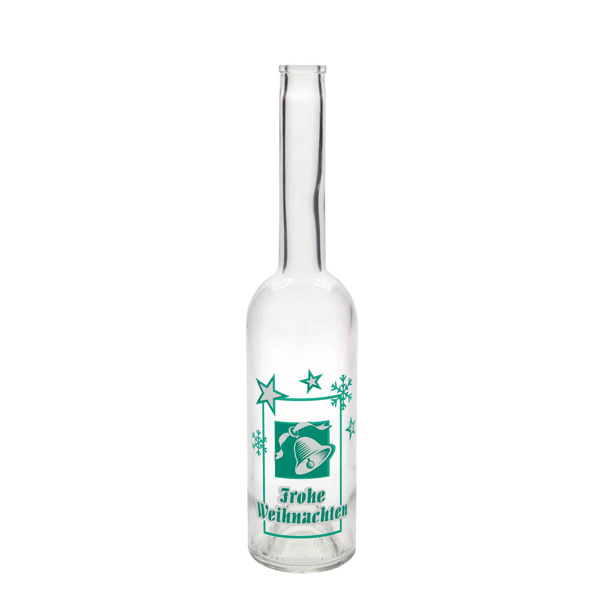 Botella de vidrio 'Opera' de 500 ml, motivo: Feliz Navidad, boca: corcho Botella de vidrio 'Opera' de 500 ml, motivo: Feliz Navidad, boca: corcho
