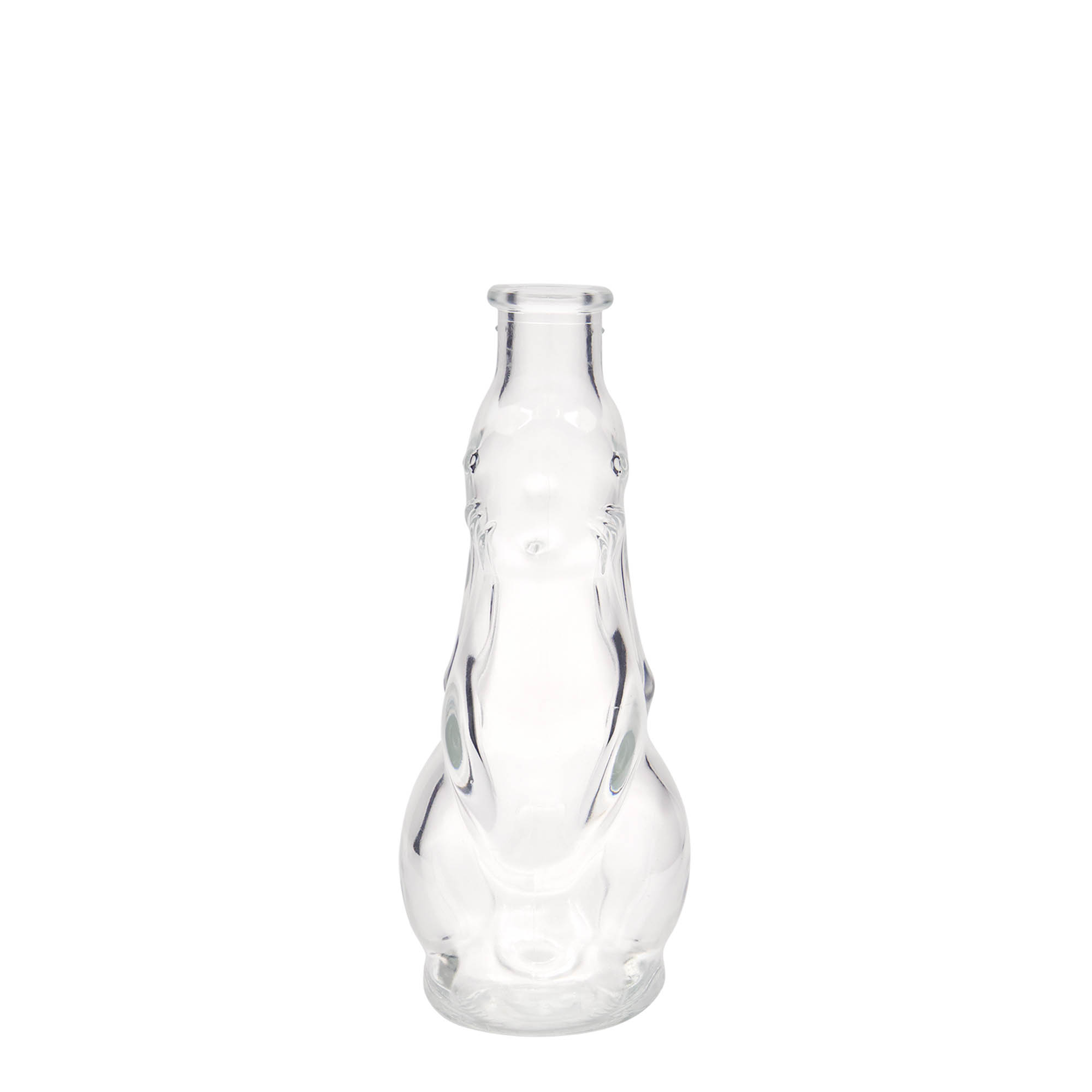 Botella de vidrio de 200 ml 'Conejo', boca: corcho Botella de vidrio de 200 ml 'Conejo', boca: corcho