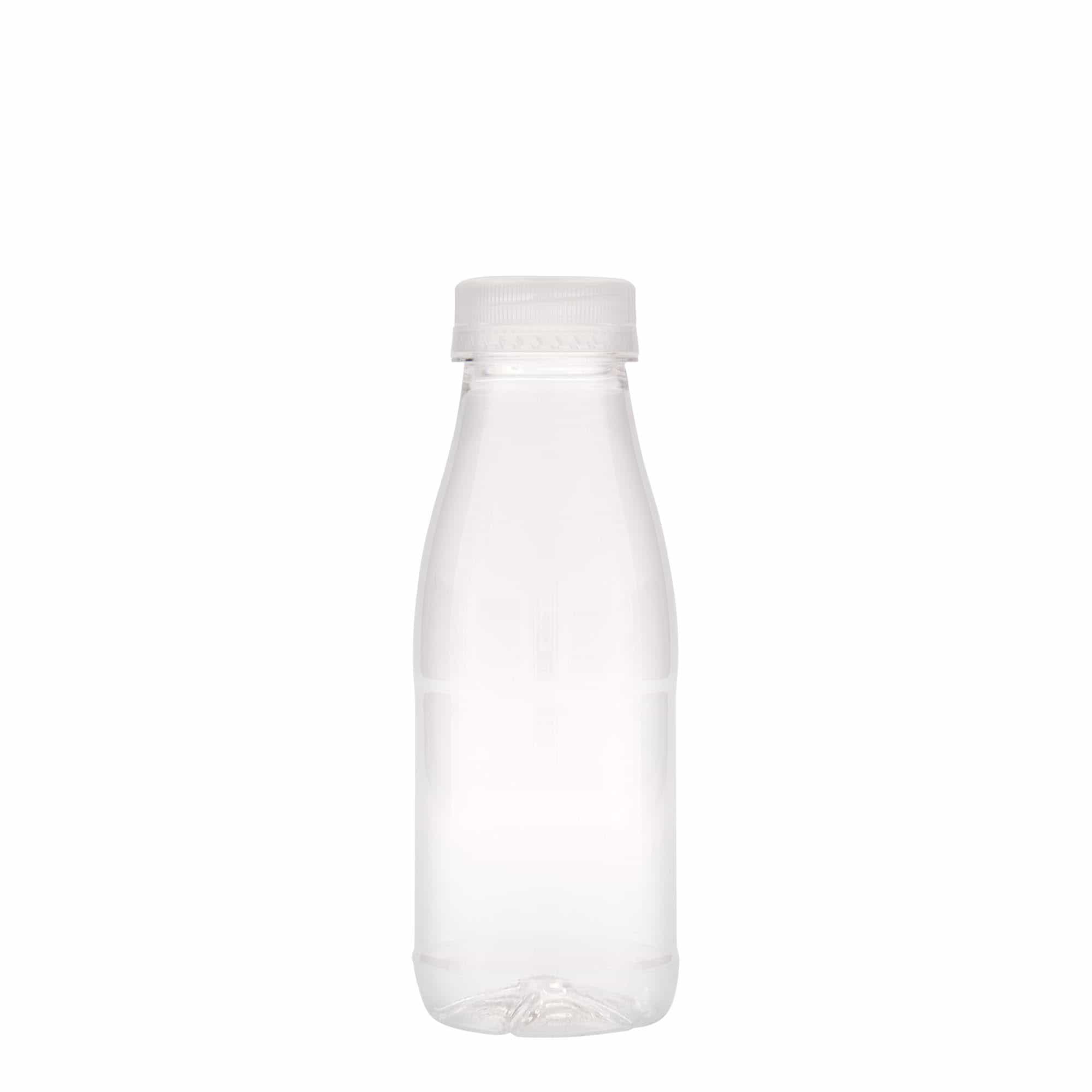 Botella PET de 330 ml «Milk and Juice», plástico, boca: 38 mm