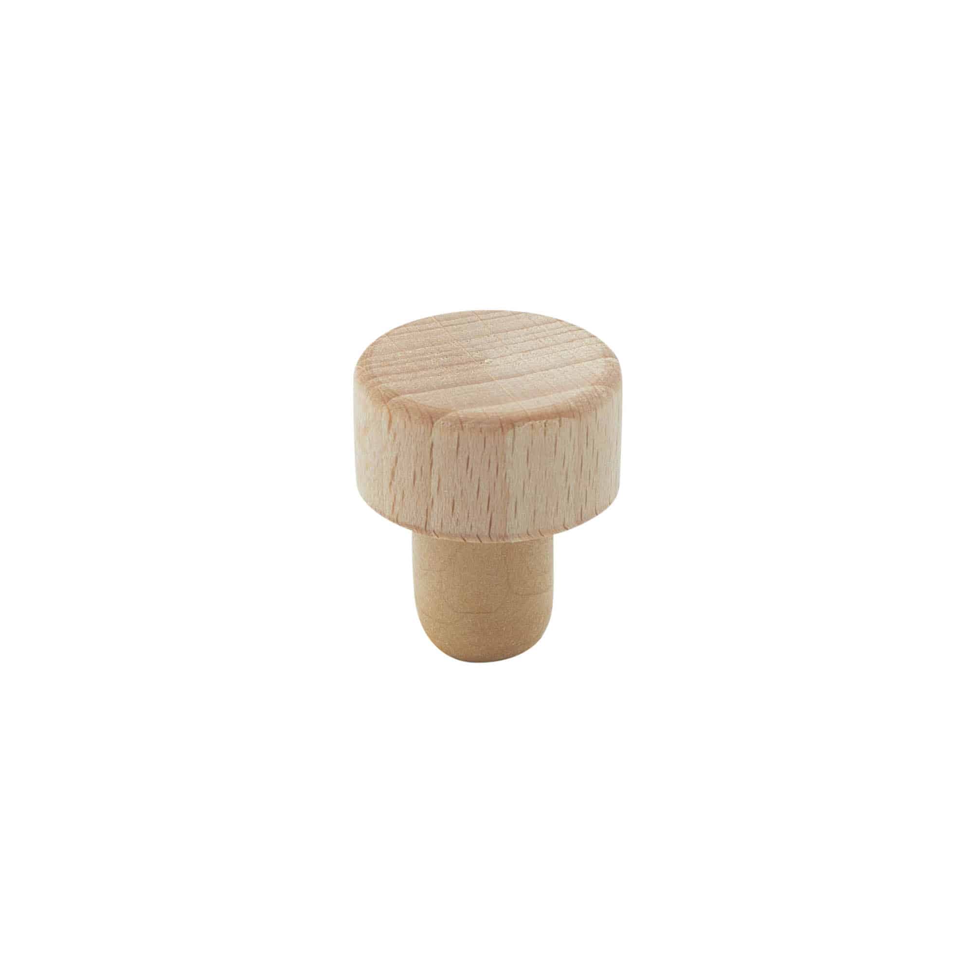 Tapones de corcho con asa de 16 mm, madera/plástico, para boca: corcho