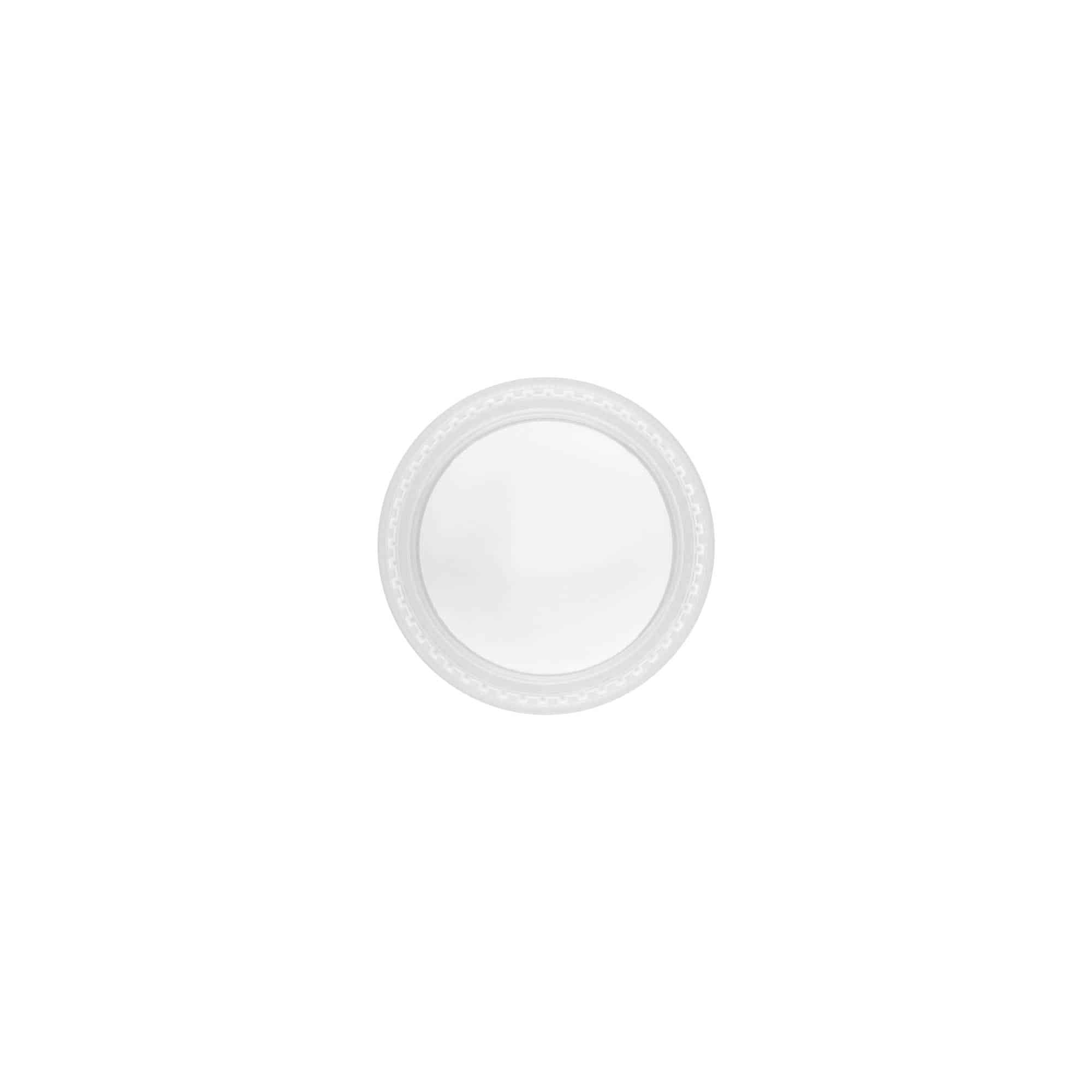 Tapón de rosca 'Edición Clear/Platin', plástico PP, blanco, para boca: 45/2P