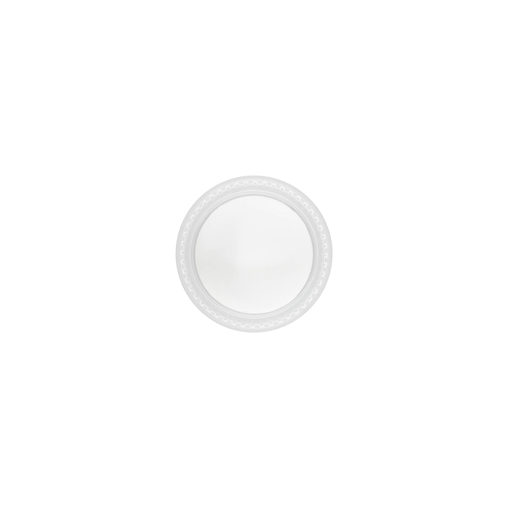 Tapón de rosca «Edición Clear/Platin», plástico PP, blanco, para boca: 45/2P