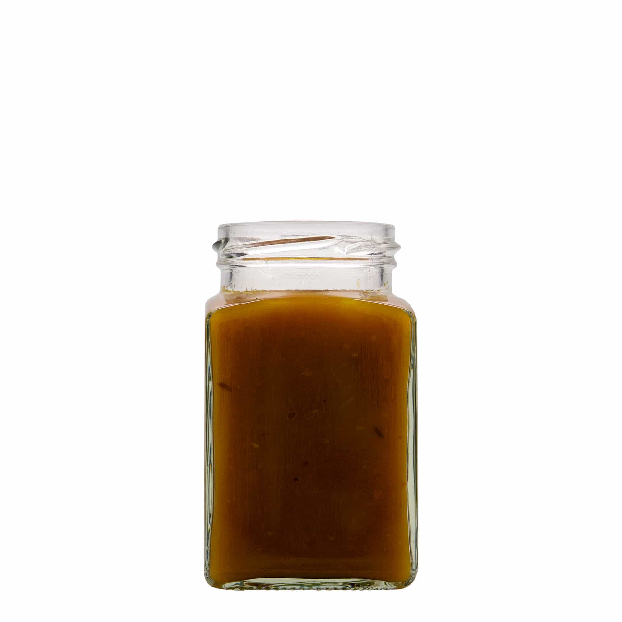 Tarro cuadrado de 260 ml, boca: Twist-Off (TO 58)