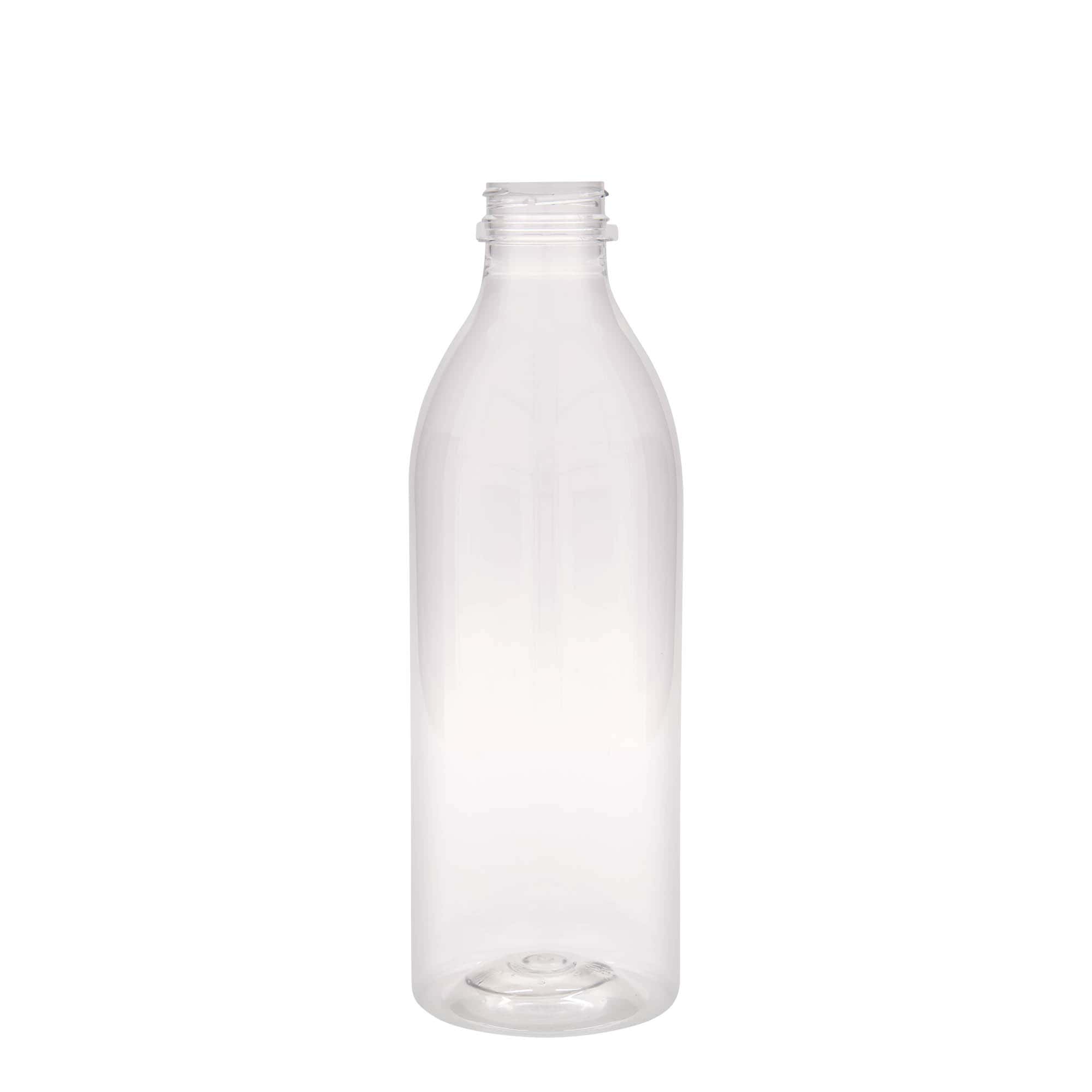 Botella PET estándar de 1.000 ml, plástico, boca: 38 mm