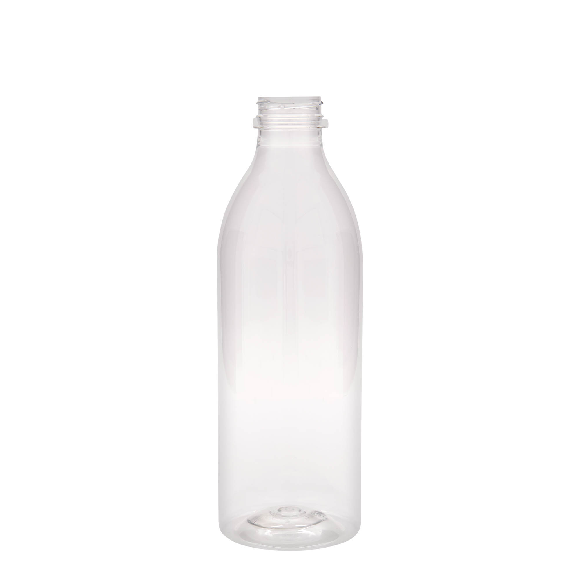 Botella PET estándar de 1.000 ml, plástico, boca: 38 mm