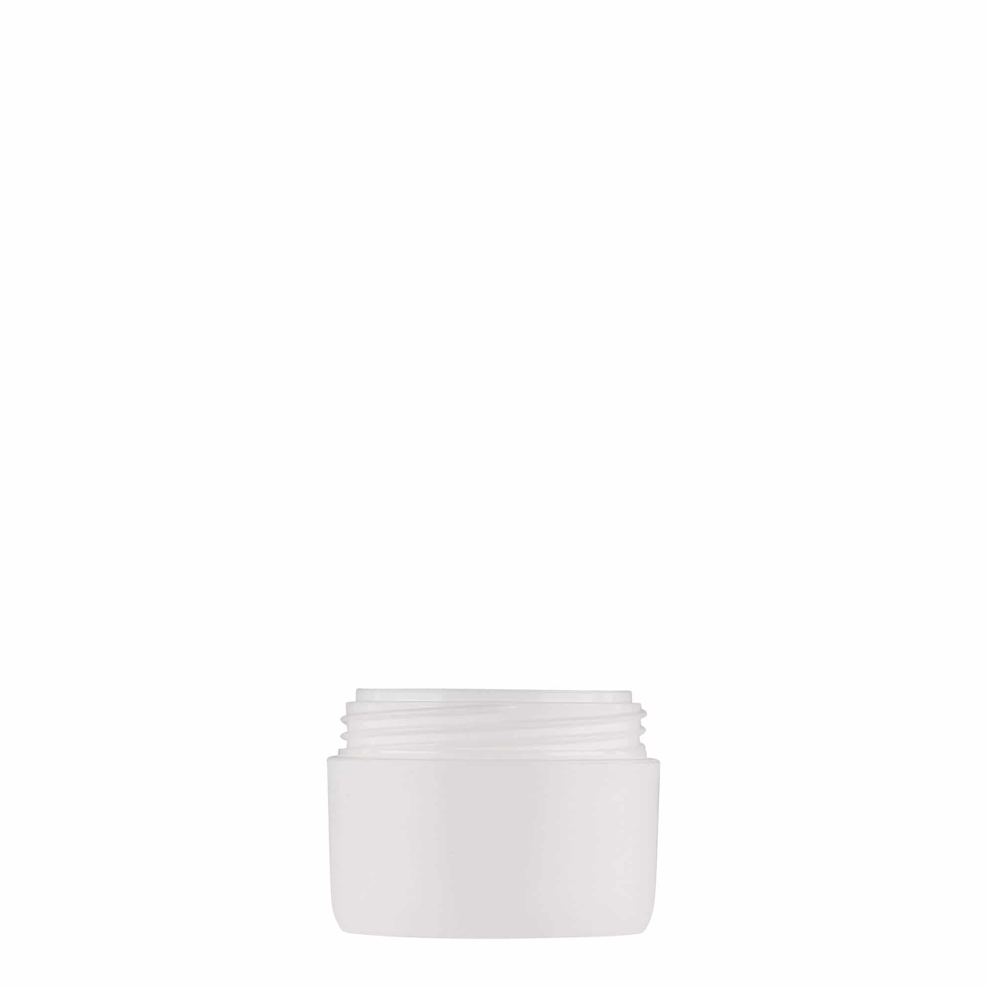 10 ml frasco de plástico 'Antonella', PP, blanco, boca: tapa de rosca