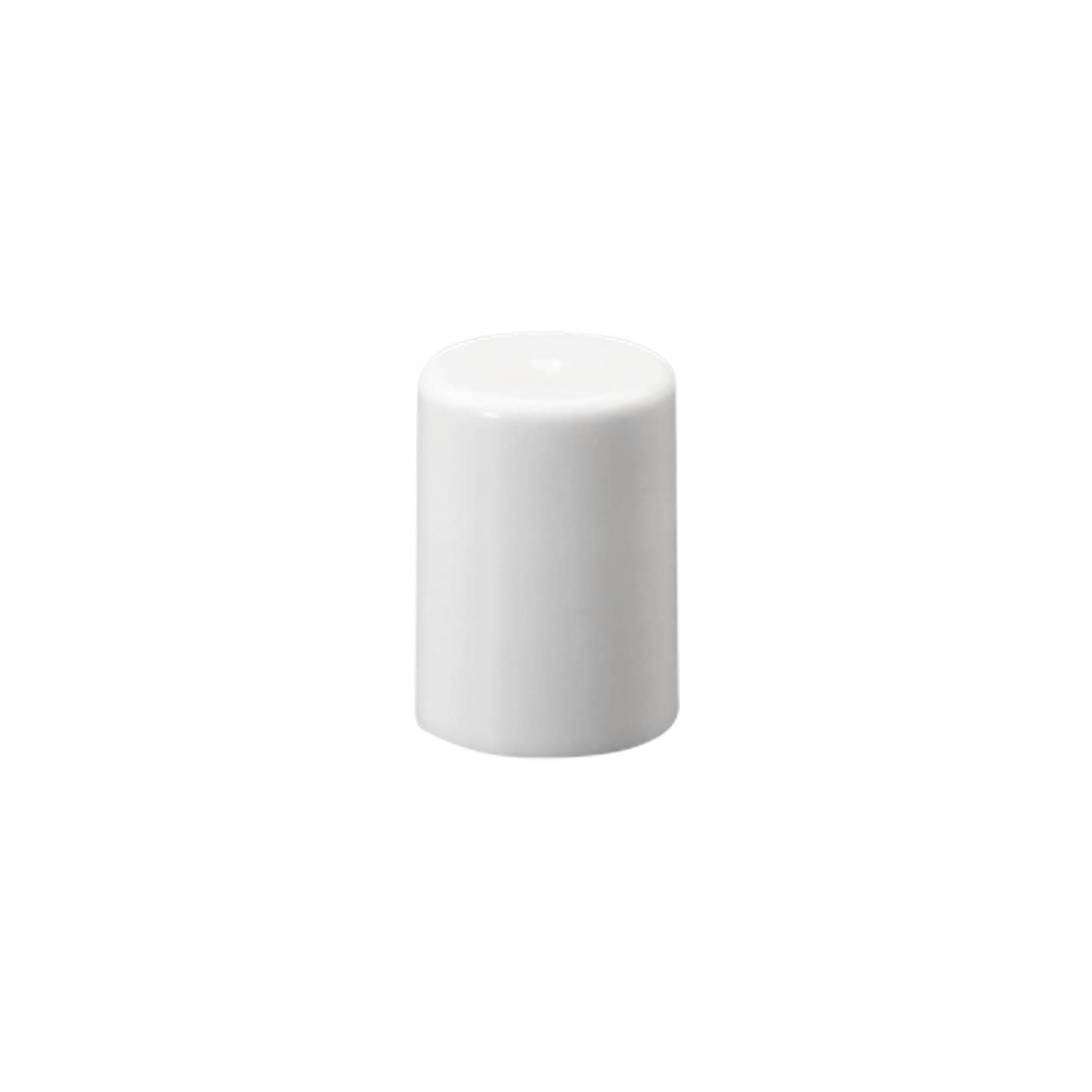 Tapa para botella roll-on de 10 ml, plástico PP, blanca, para boca: cierre de rosca Tapa para botella roll-on de 10 ml, plástico PP, blanca, para boca: cierre de rosca