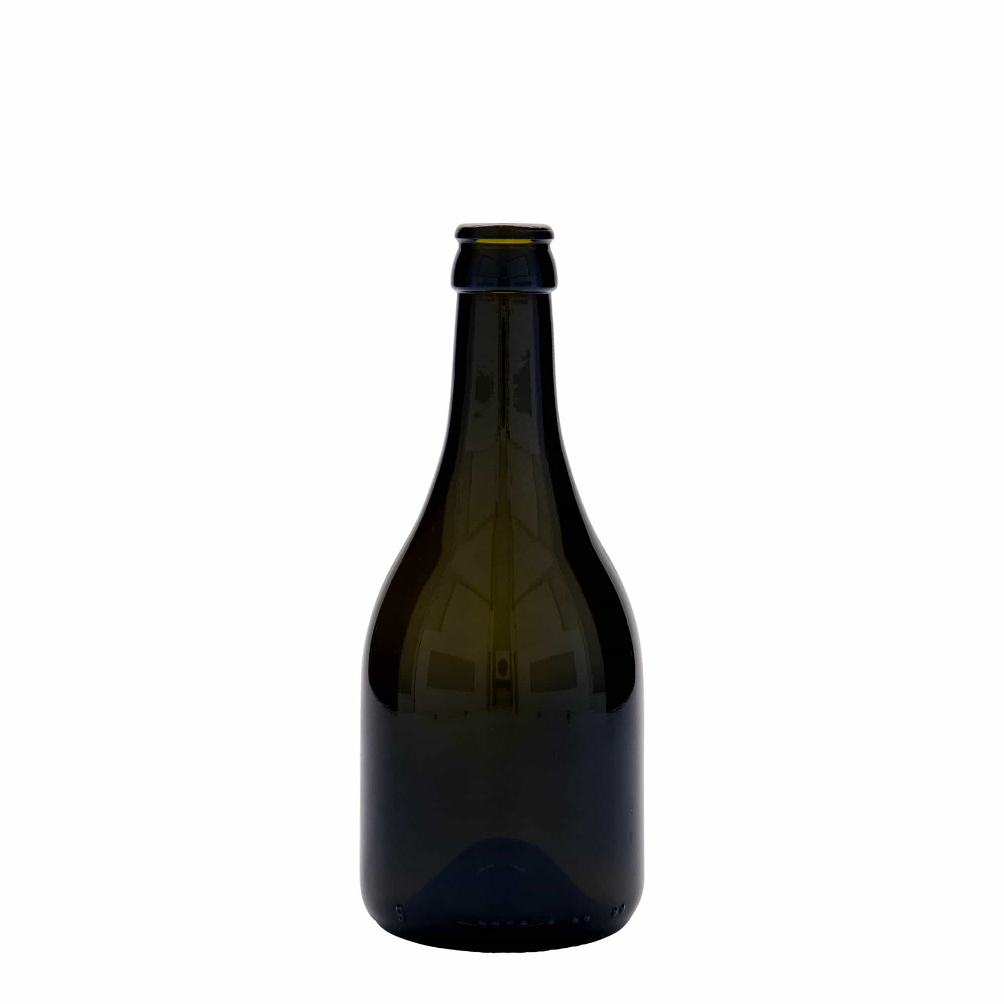 Botella de cerveza de 330 ml «Horta», vidrio, verde antiguo, boca: corona