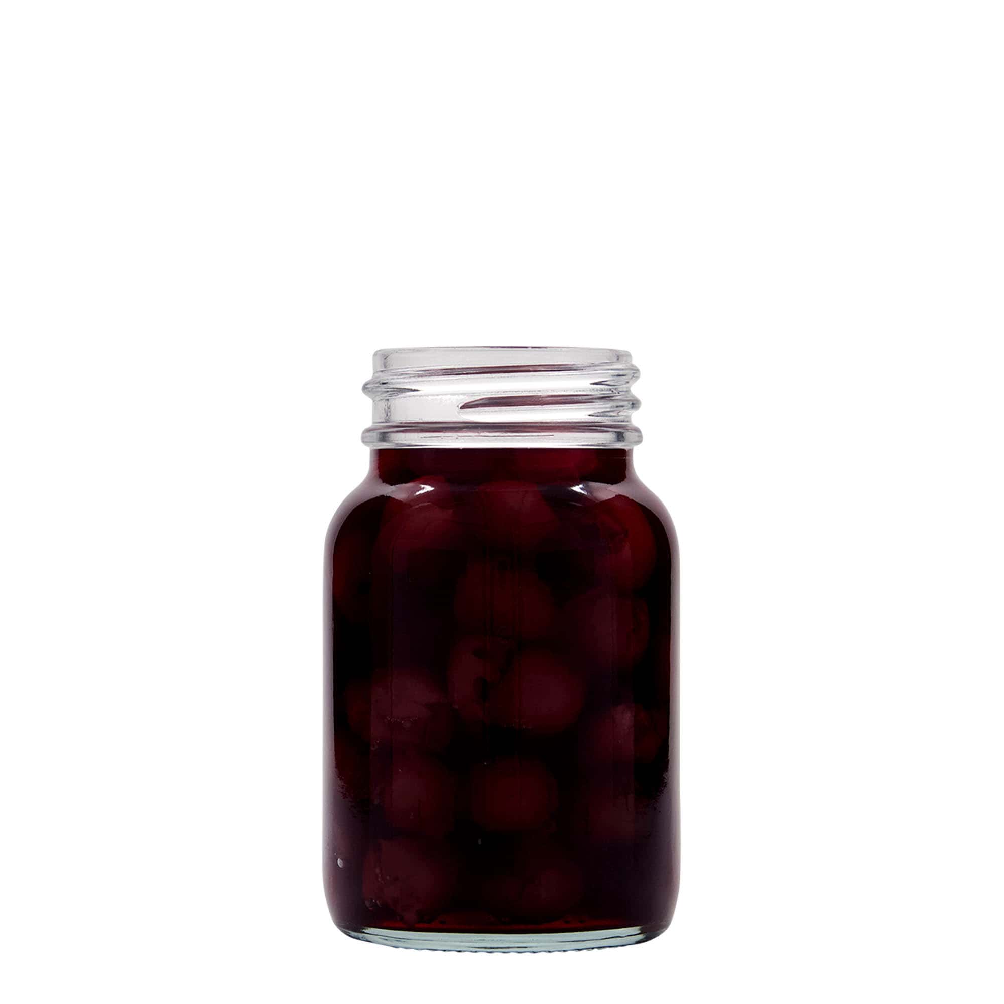 Tarro de boca ancha de 250 ml, boca: DIN 55
