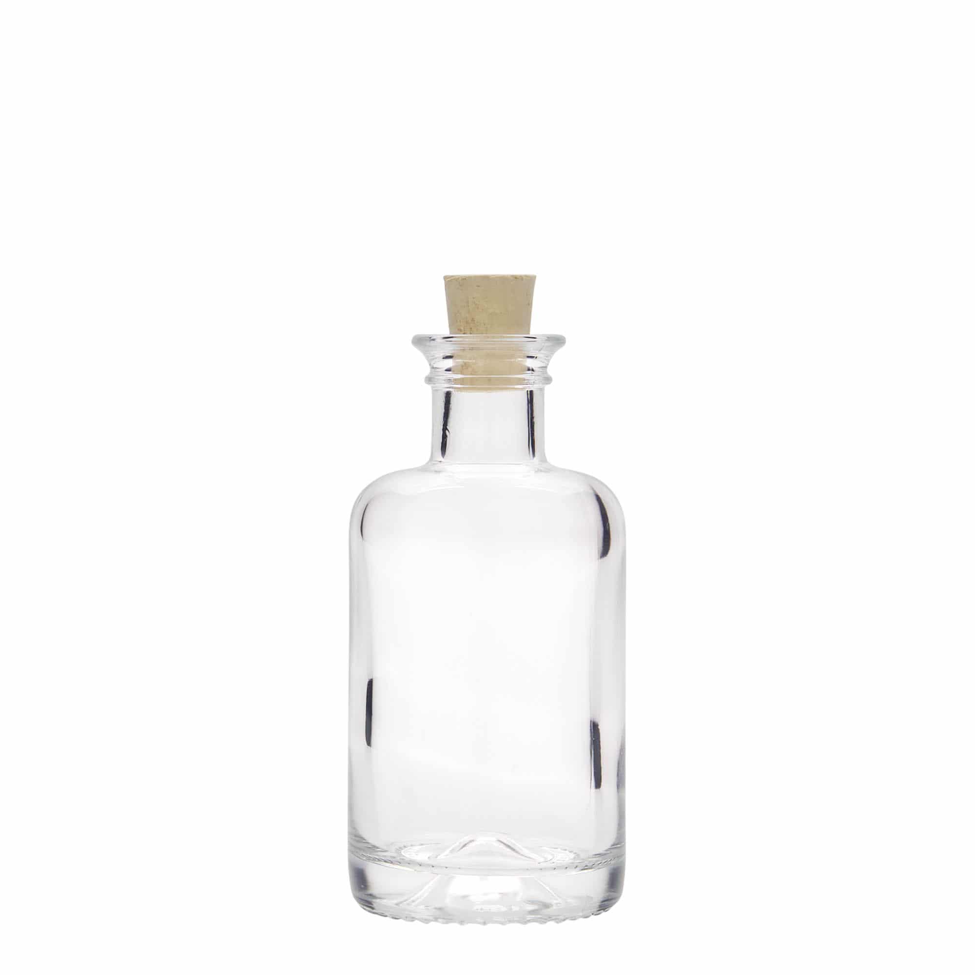 Botella de cristal de 100 ml para farmacéutico, boca: corcho