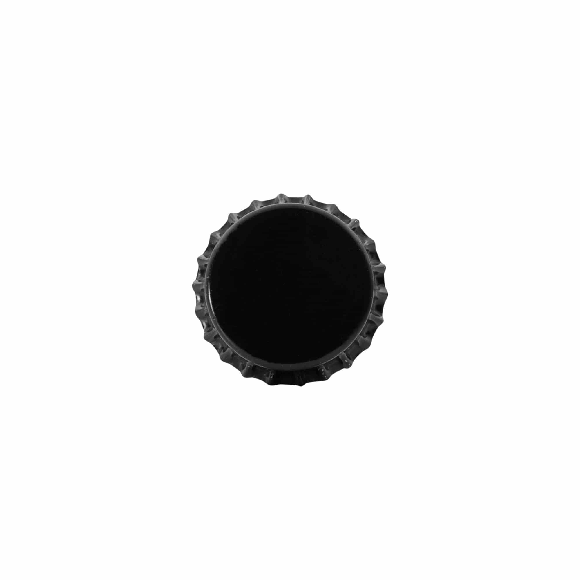 Tapones corona 29 mm, metal, negro