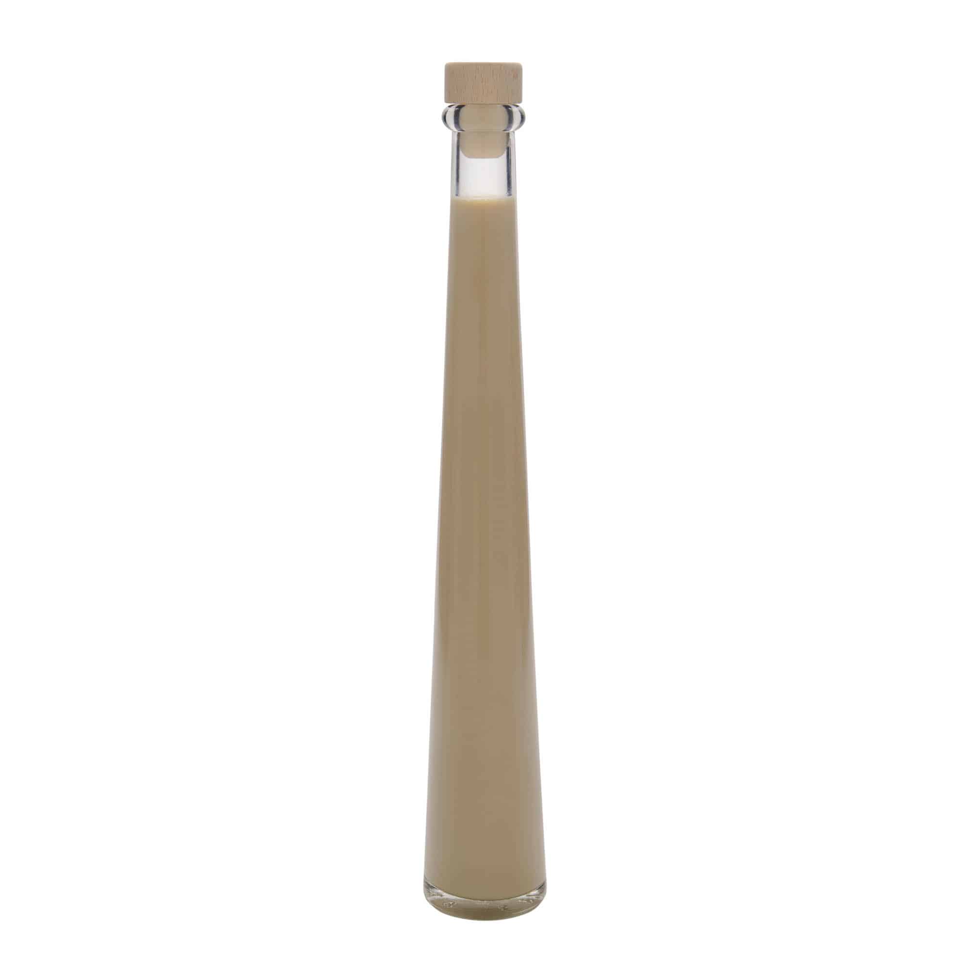 Botella de vidrio 'Dama Rondo' de 200 ml, boca: corcho