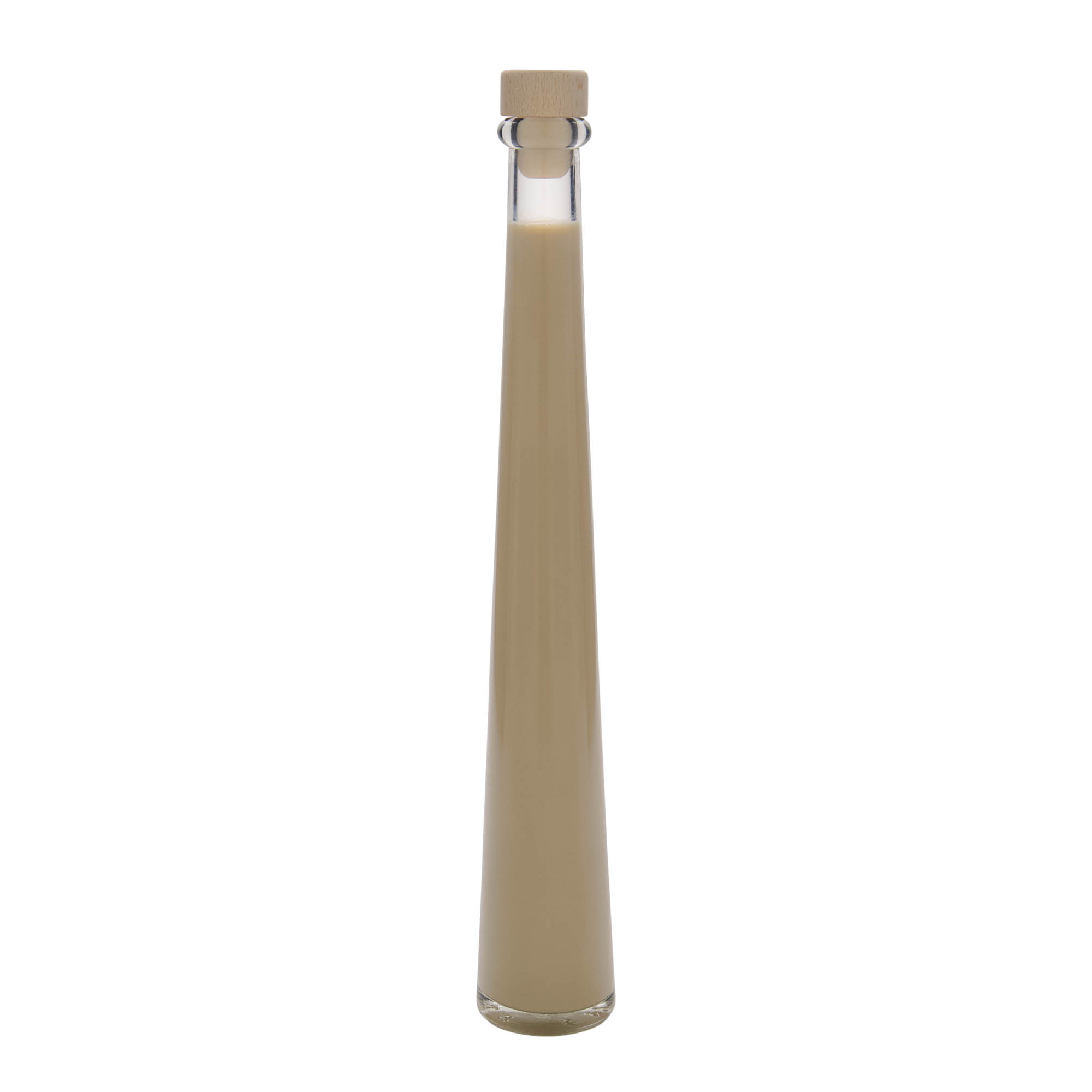 Botella de vidrio de 200 ml 'Dama Rondo', boca: corcho