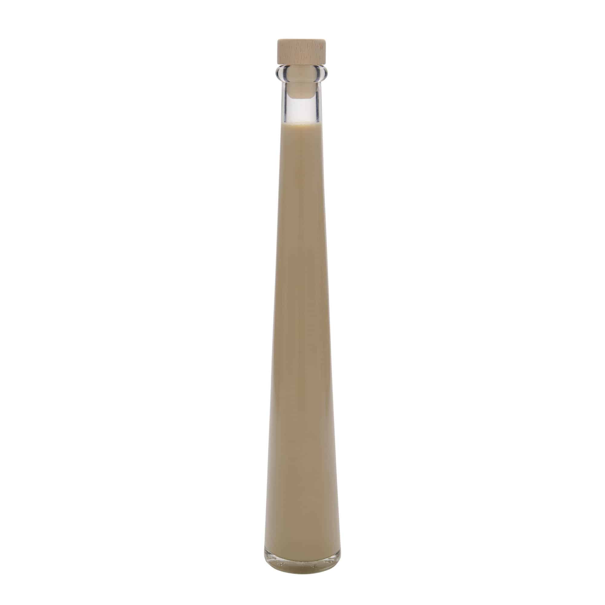 Botella de vidrio de 200 ml 'Dama Rondo', boca: corcho