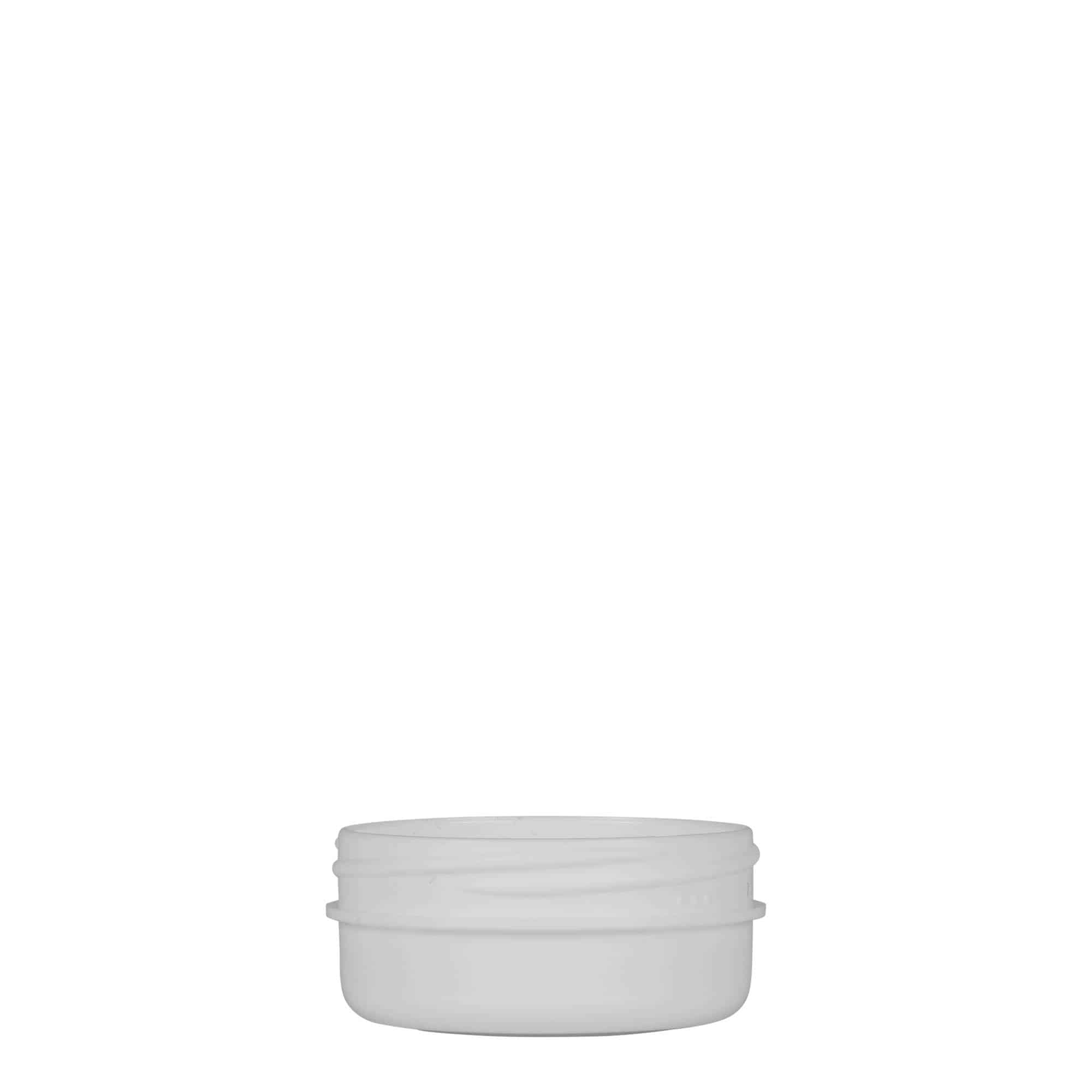 Bote de plástico 'White Line' de 12 ml, PP, blanco, boca: tapón de rosca Bote de plástico 'White Line' de 12 ml, PP, blanco, boca: tapón de rosca
