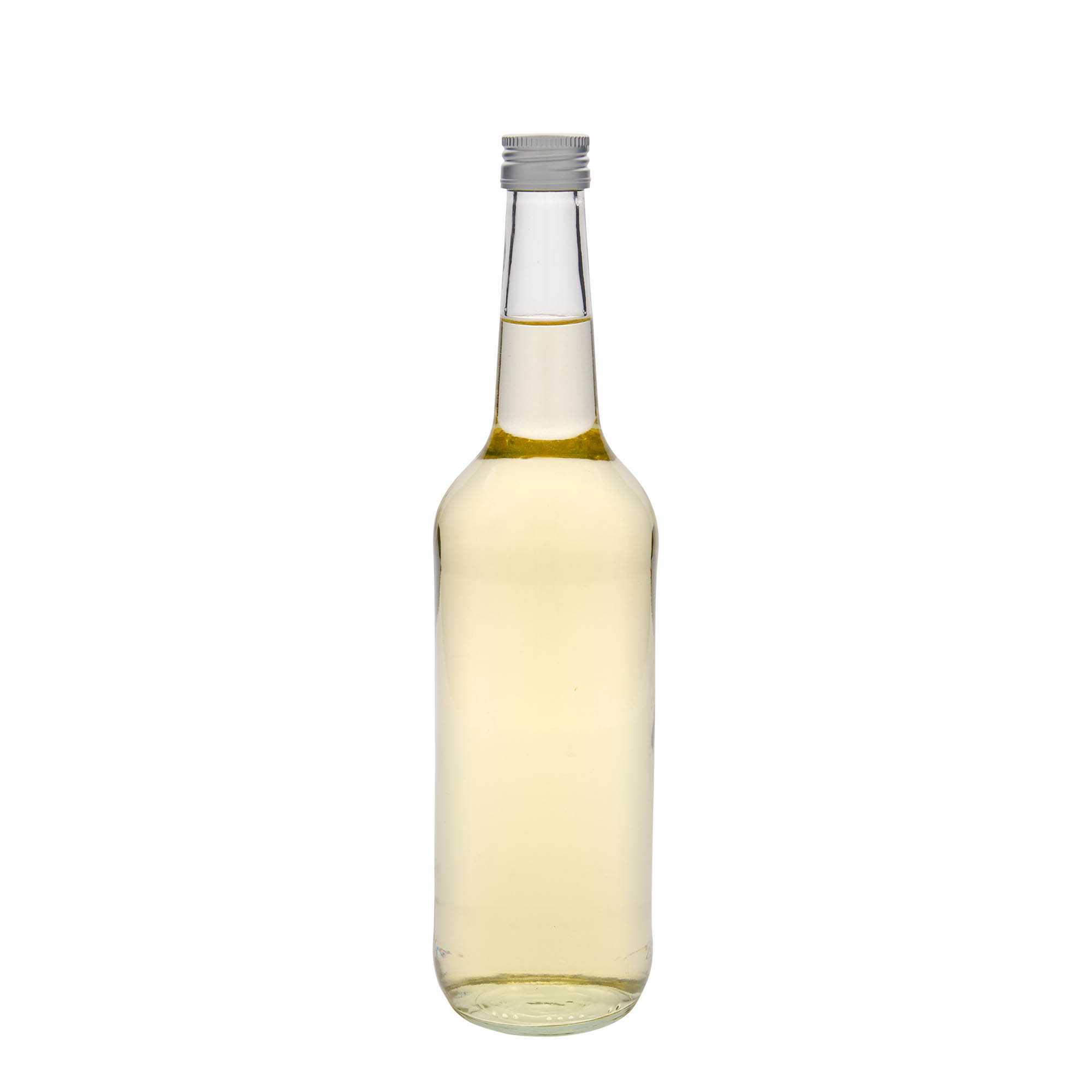 Botella de vidrio de 700 ml con cuello recto, boca: PP 28 Botella de vidrio de 700 ml con cuello recto, boca: PP 28