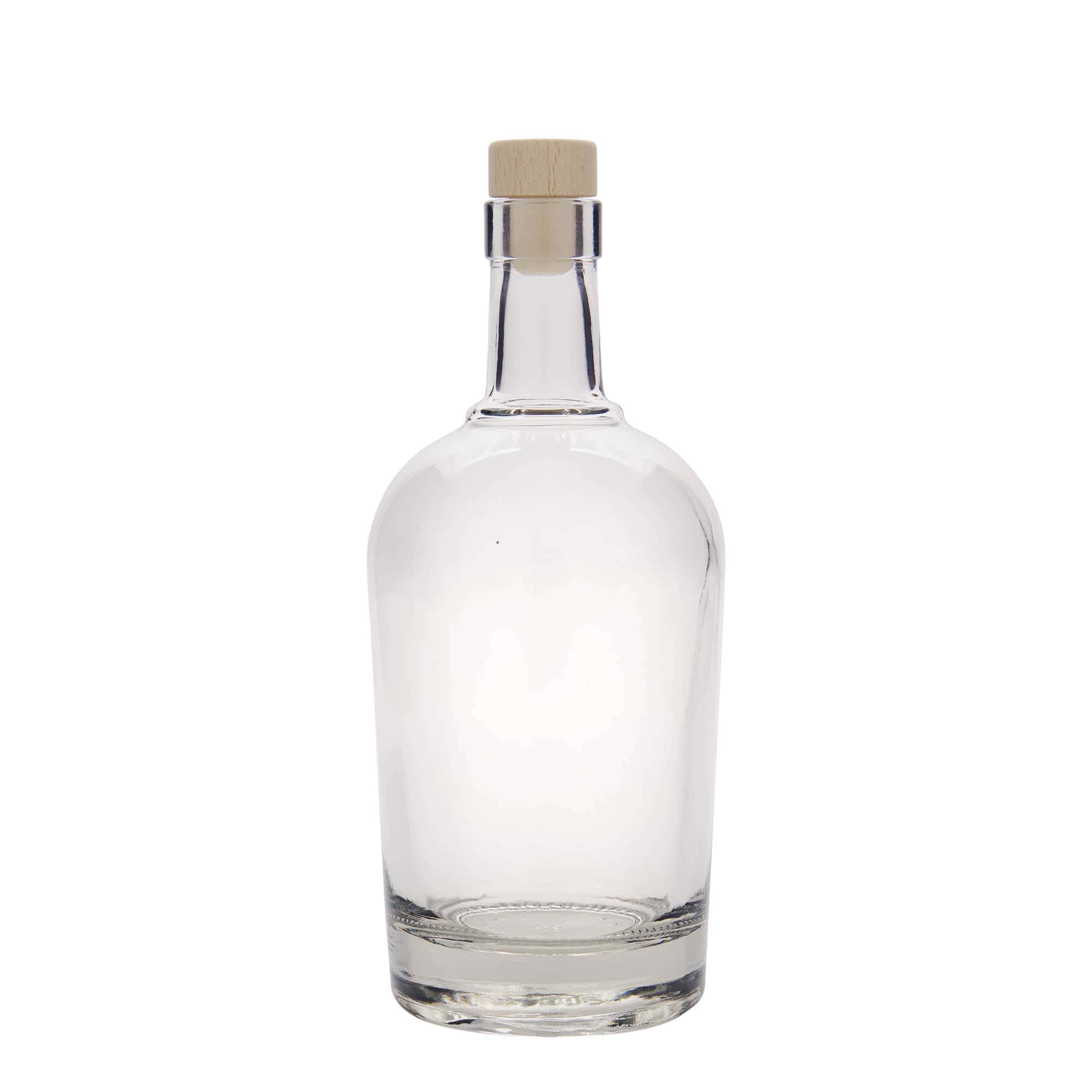 Botella de vidrio 'Amarillo' de 700 ml, boca: corcho