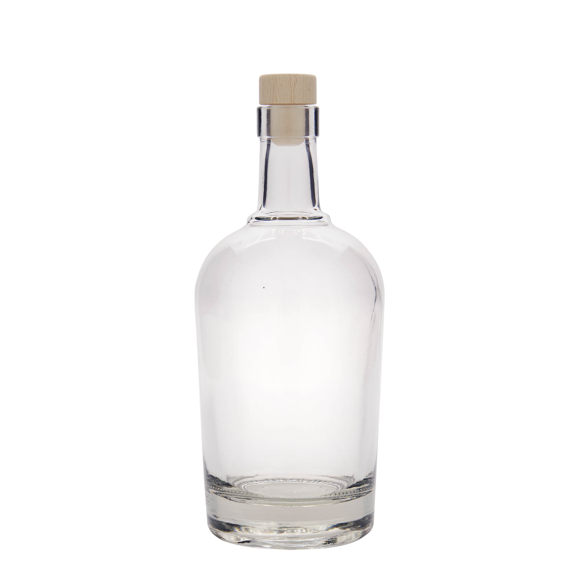 Botella de vidrio de 700 ml 'Amarillo', boca: corcho