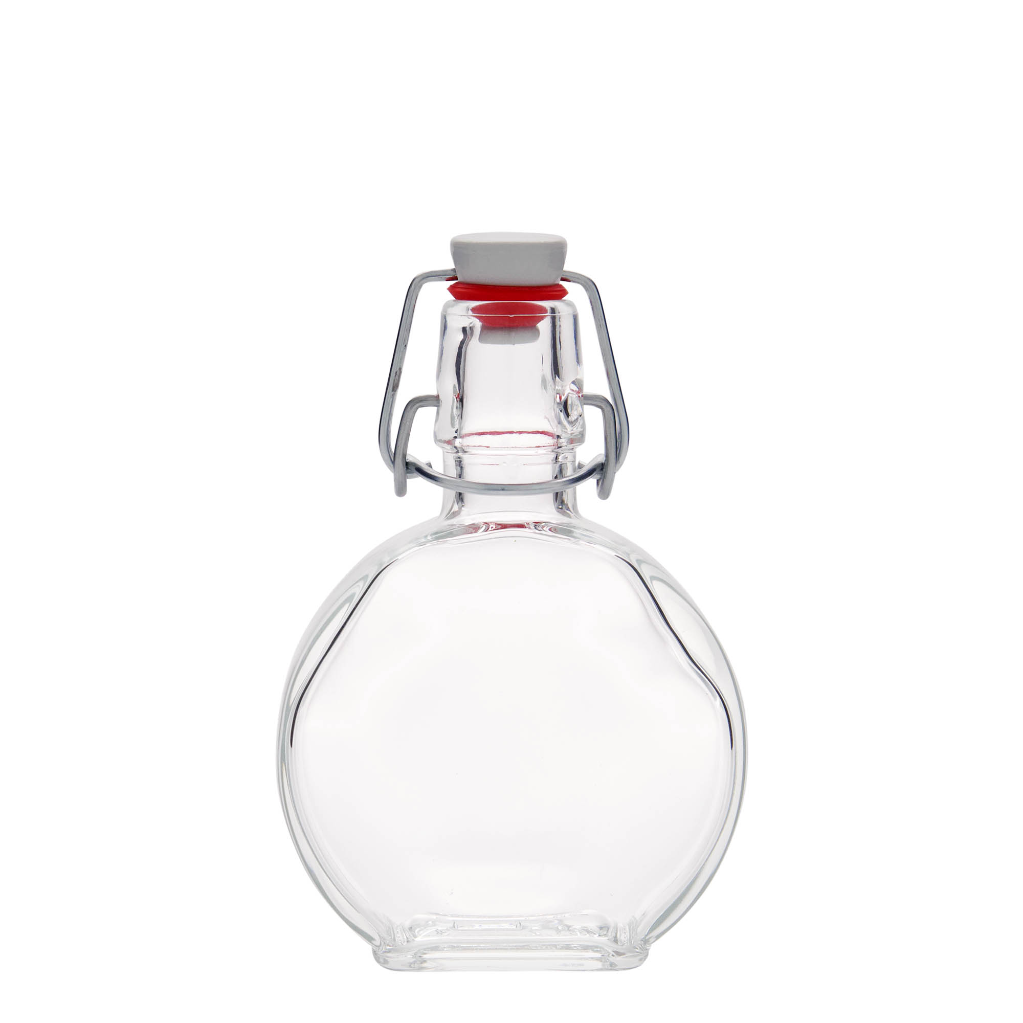 Botella de vidrio de 200 ml 'Sensatione', rectangular, boca: cierre de palanca