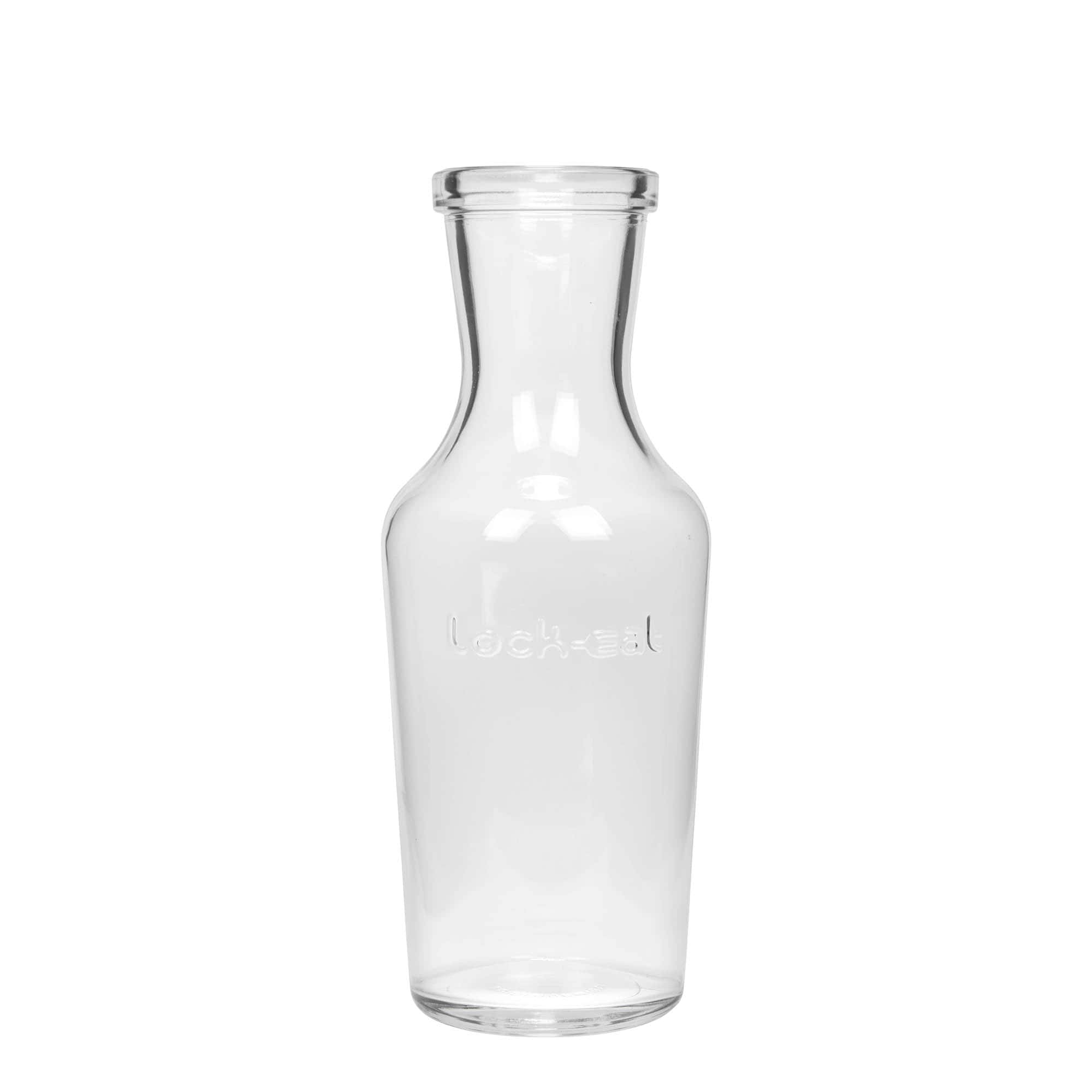 1.000 ml garrafa de vidrio «Lock-Eat», boca: cierre de alambre